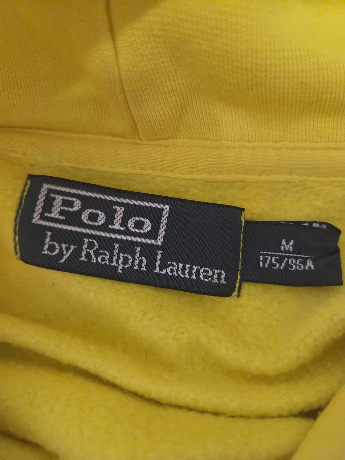 폴로 랄프로렌 노란색 후드티 M 기모 상품이미지4