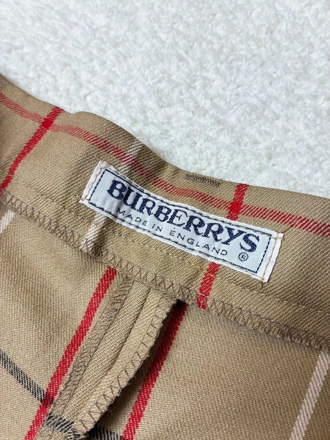 버버리 90's 하이웨스트 테이퍼드핏 체크 팬츠 PN6417 상품이미지8