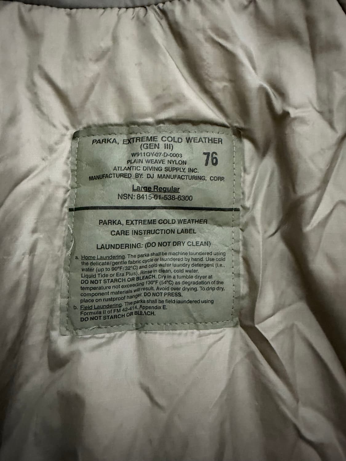 오리지널 미군 프리마로프트 레벨7 파카 어반그레이 L-R (가성비) 상품이미지5