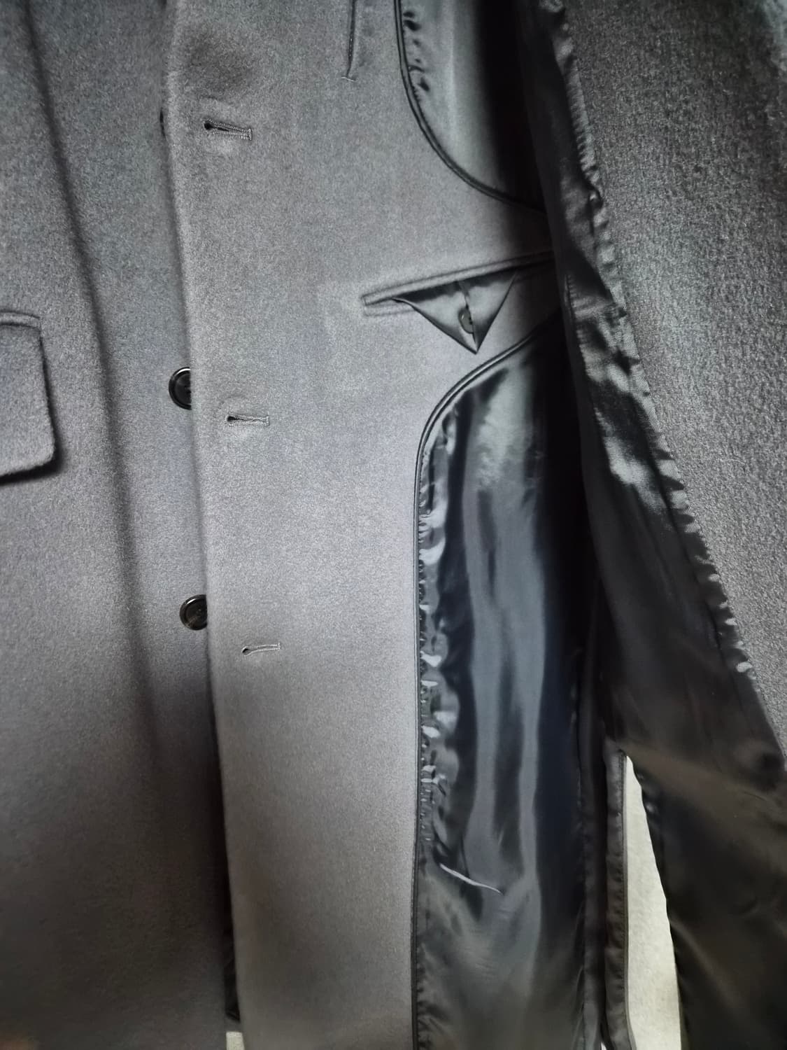 송지오옴므 더블 레이어드 비대칭 코트 팝니다 우영미 타임옴므 솔리드옴므 상품이미지5