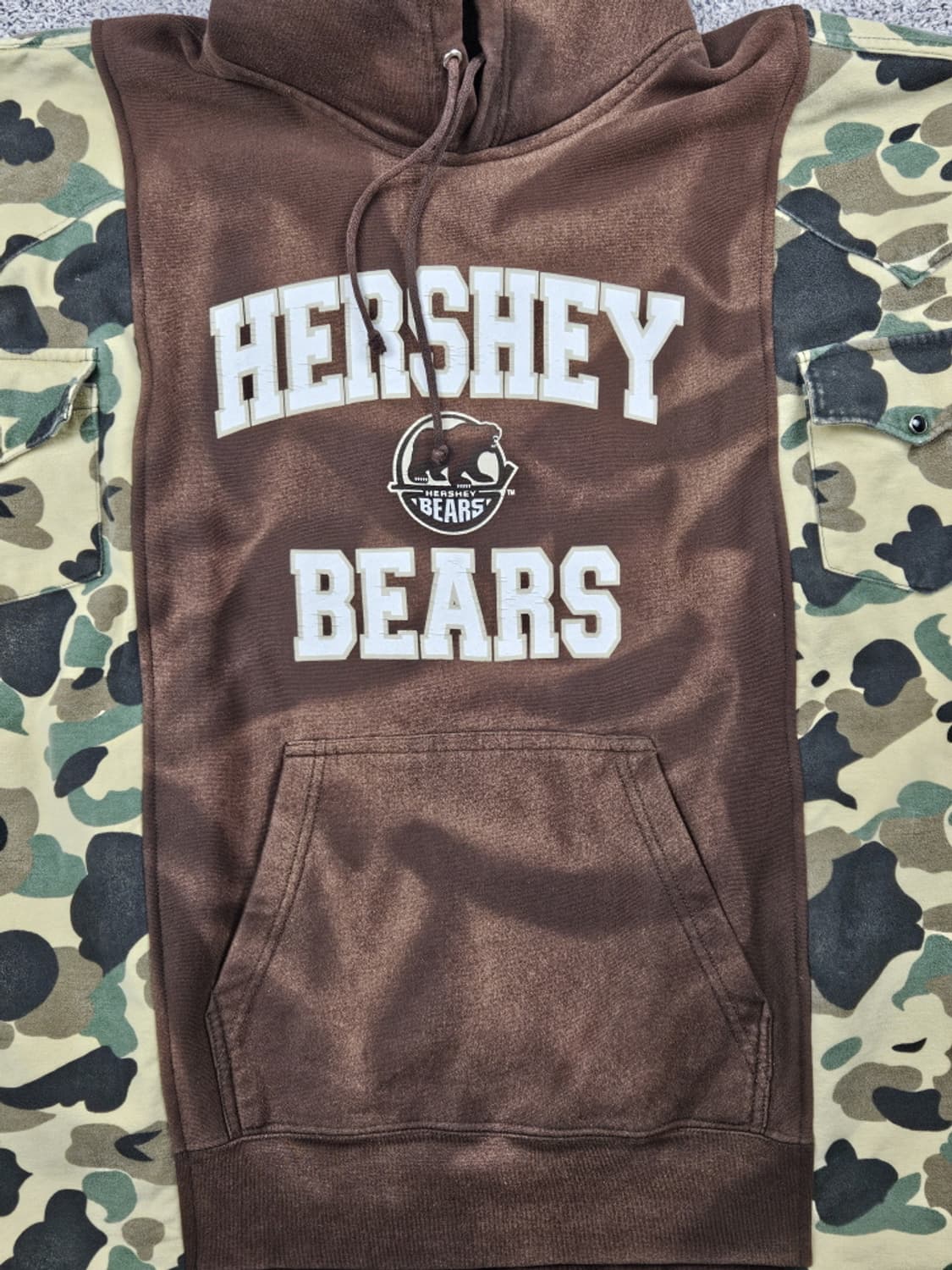 레이어컷 믹스드 카모X허쉬베어 커스텀 후디 (상세설명참조)/ 10222 상품이미지10