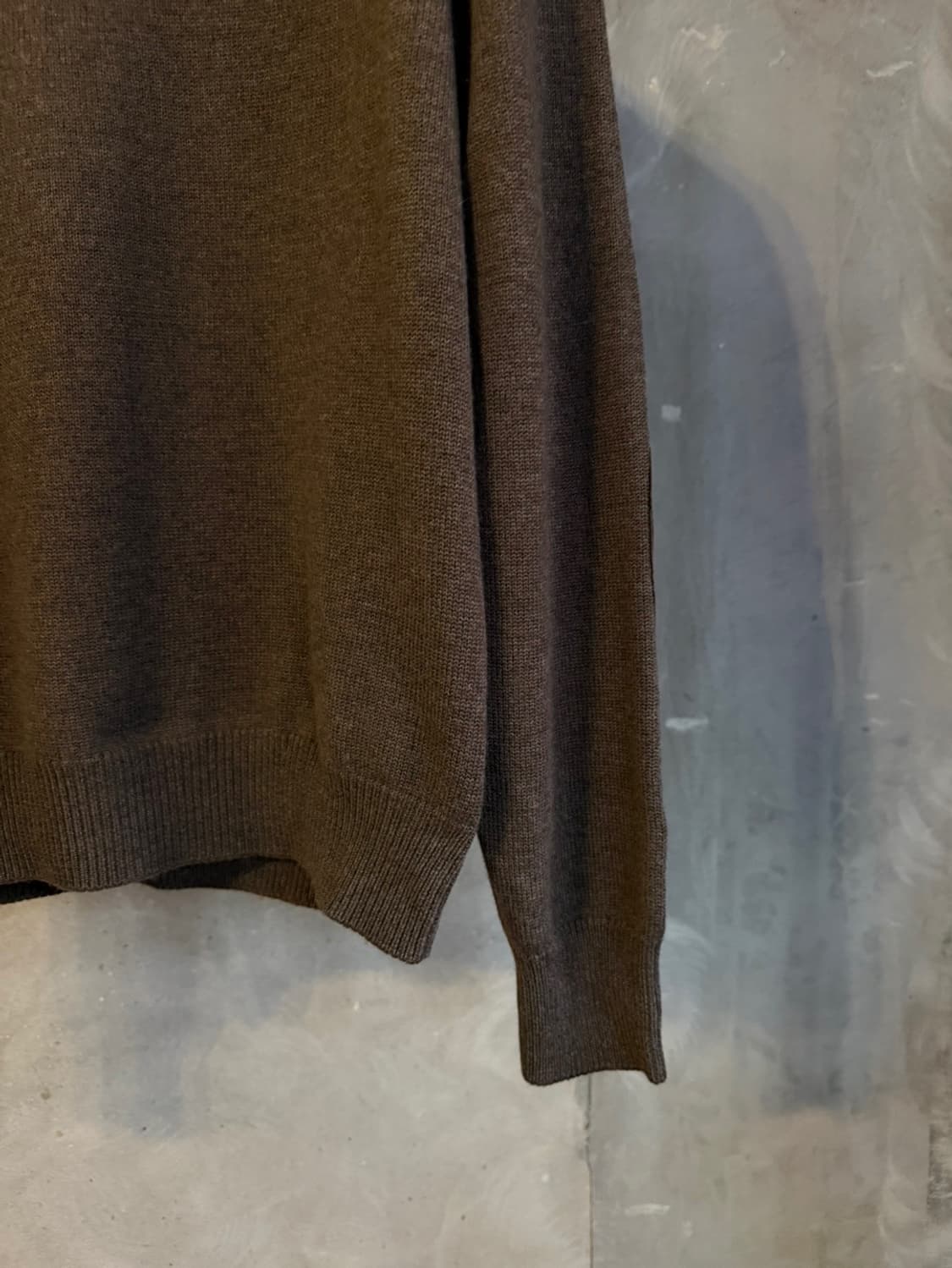 까날리 스웨이드 패치 니트 100 상품이미지6