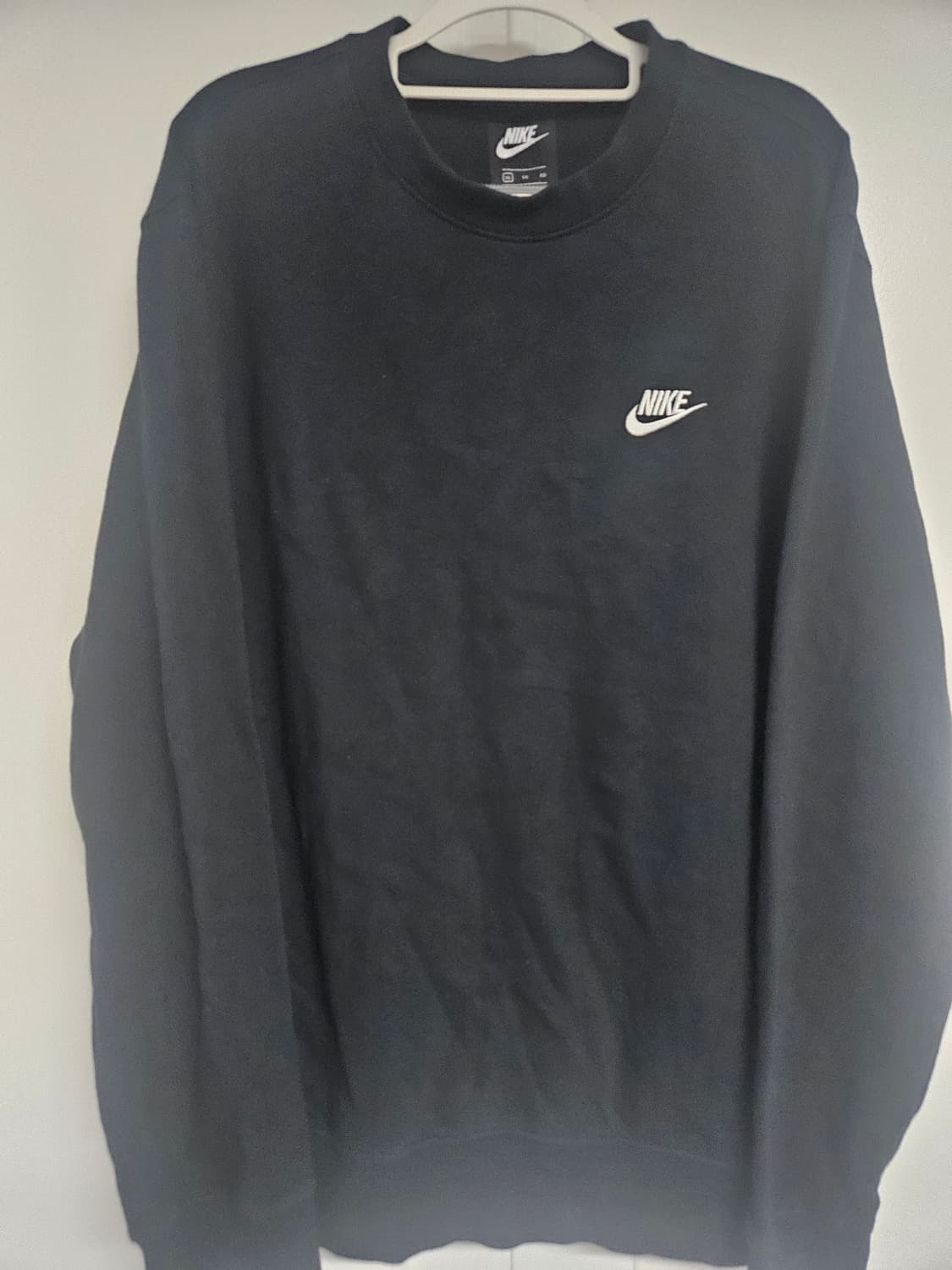 나이키 클럽 크루넥 맨투맨 블랙 (XL) 상품이미지1