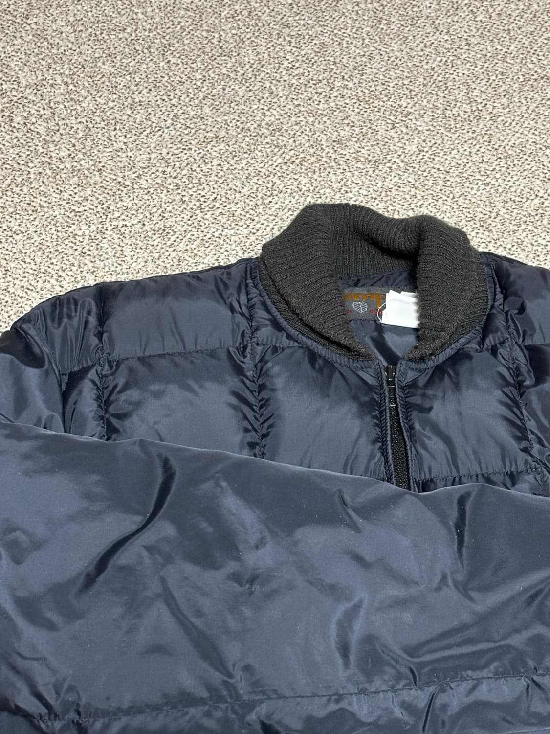 (L) tempco 템포 빈티지 다운자켓 블랙 상품이미지4