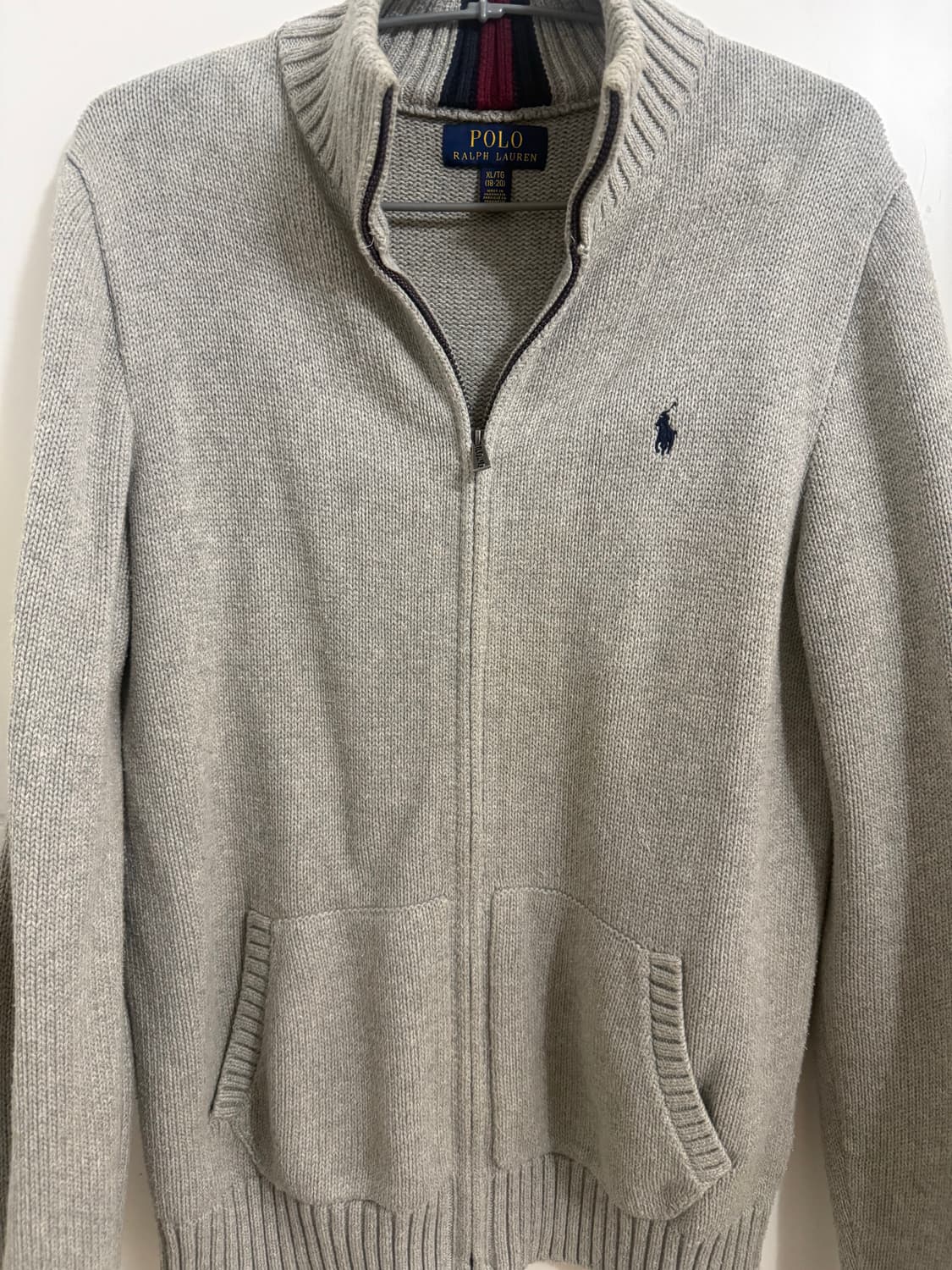 폴로 니트집업 상품이미지1