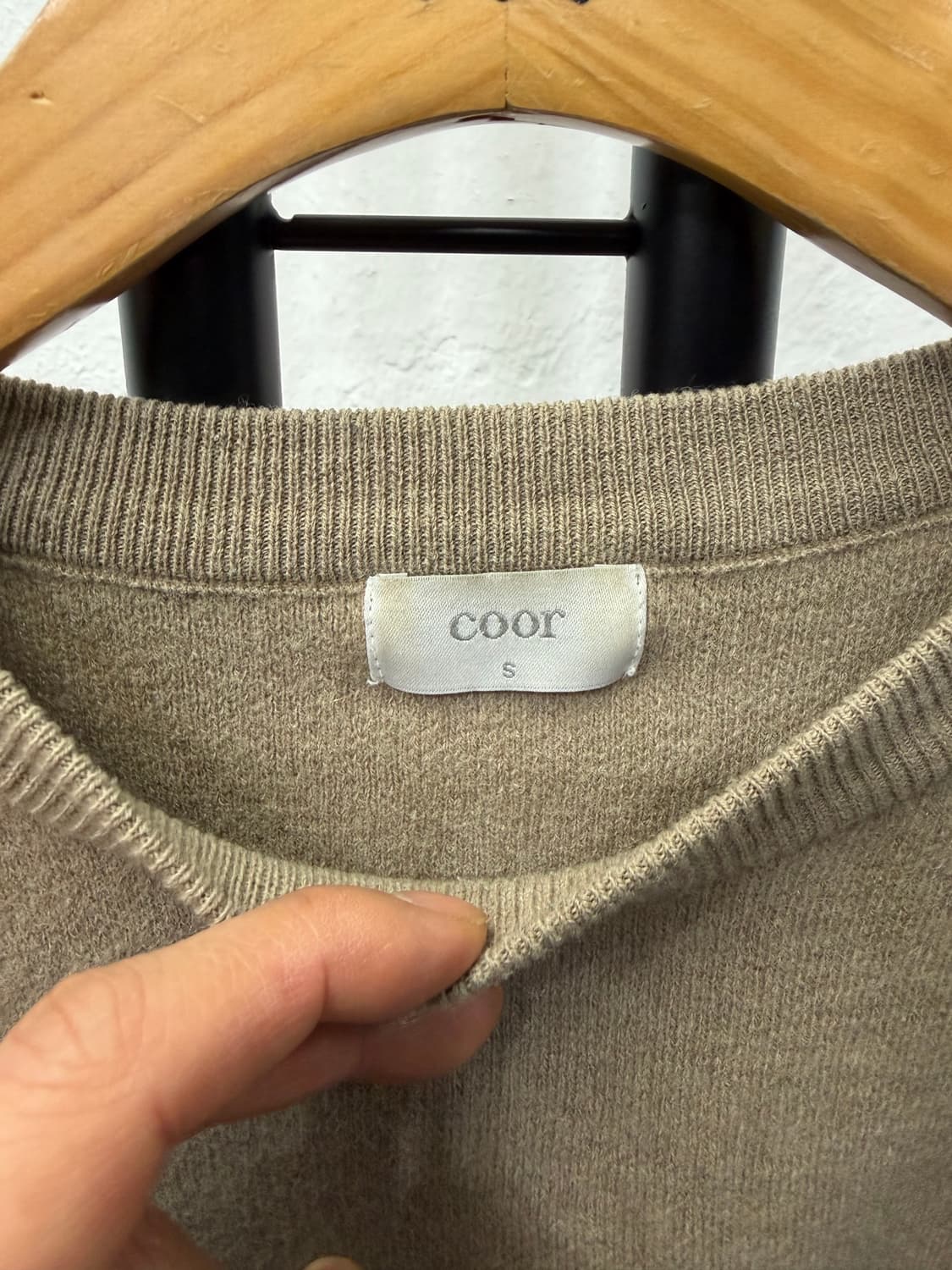 정품) COOR 쿠어 여성니트 S 상품이미지5