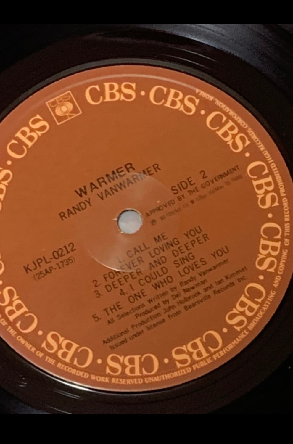 LP 랜디 반워머 (RANDY VANWARMER) 상품이미지3