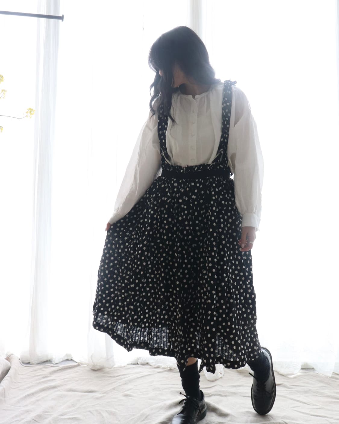 [Comme des Garcons] Dot Salopette Skirt 상품이미지1