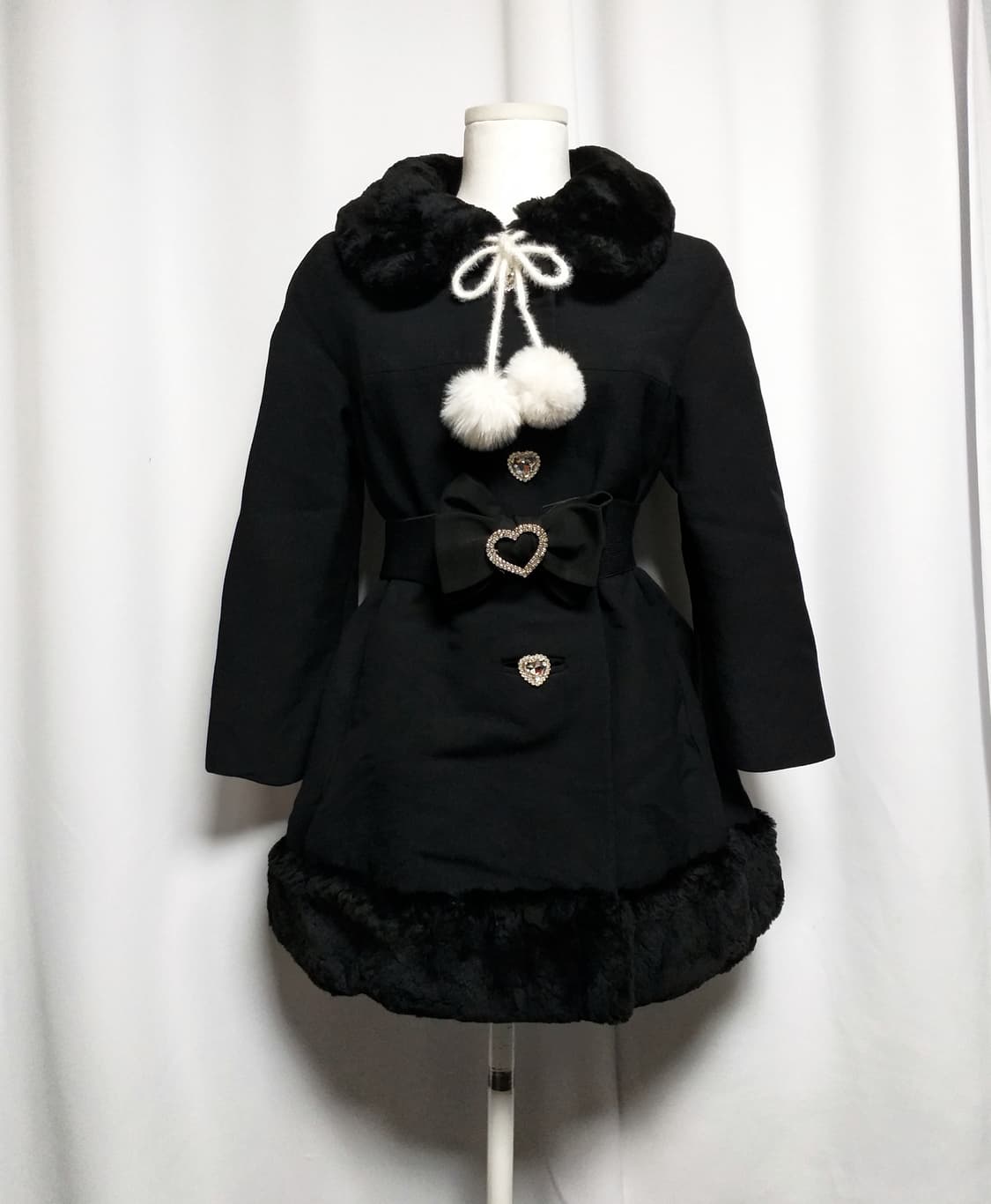 빈티지 패딩코트 퍼자켓 양산형지뢰계 히메갸루 핀터깔 달천y2k대장로리타 상품이미지1