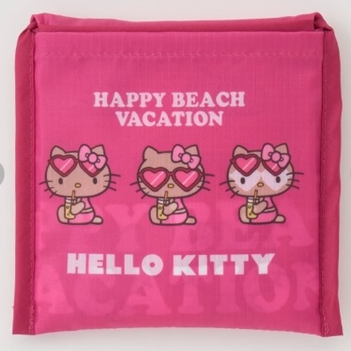 산리오 태닝키티 장바구니 핑크 접이식 에코백 상품이미지4