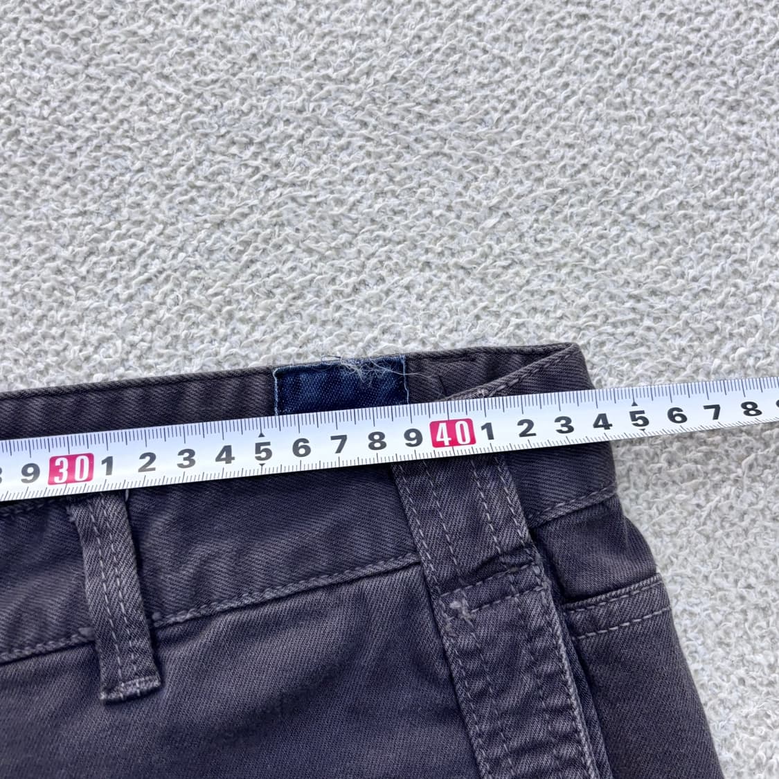 실측확인 한섬시스템 남성 그레이 데님 팬츠 0601E 상품이미지6
