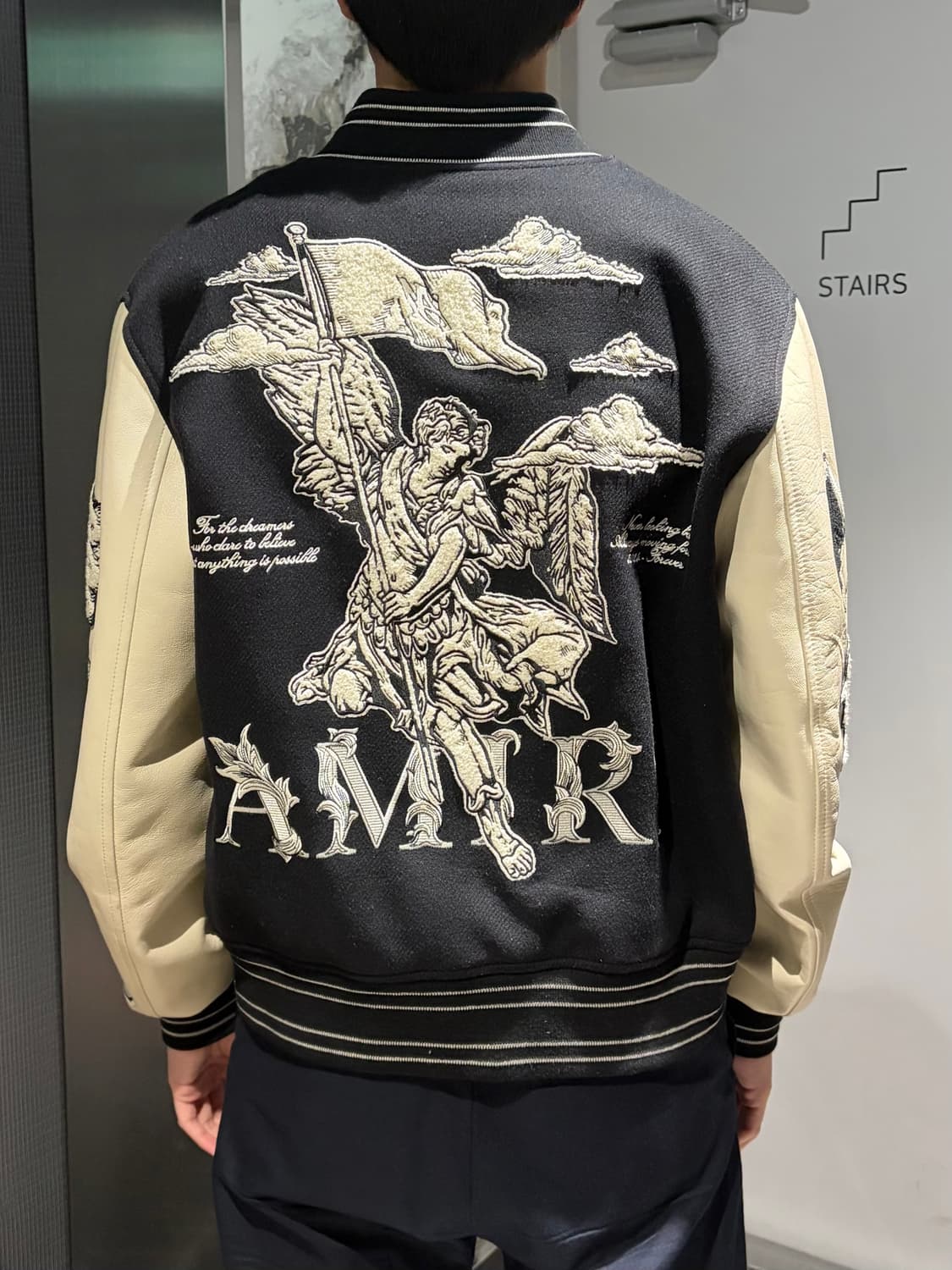AMIRI Men's MA Angel Varsity Jacket 상품이미지5