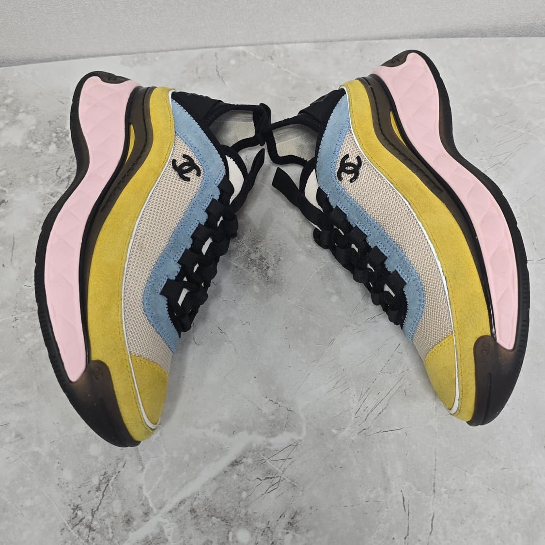 샤넬 믹스드파이버 스니커즈 신발 35사이즈 판매 상품이미지3