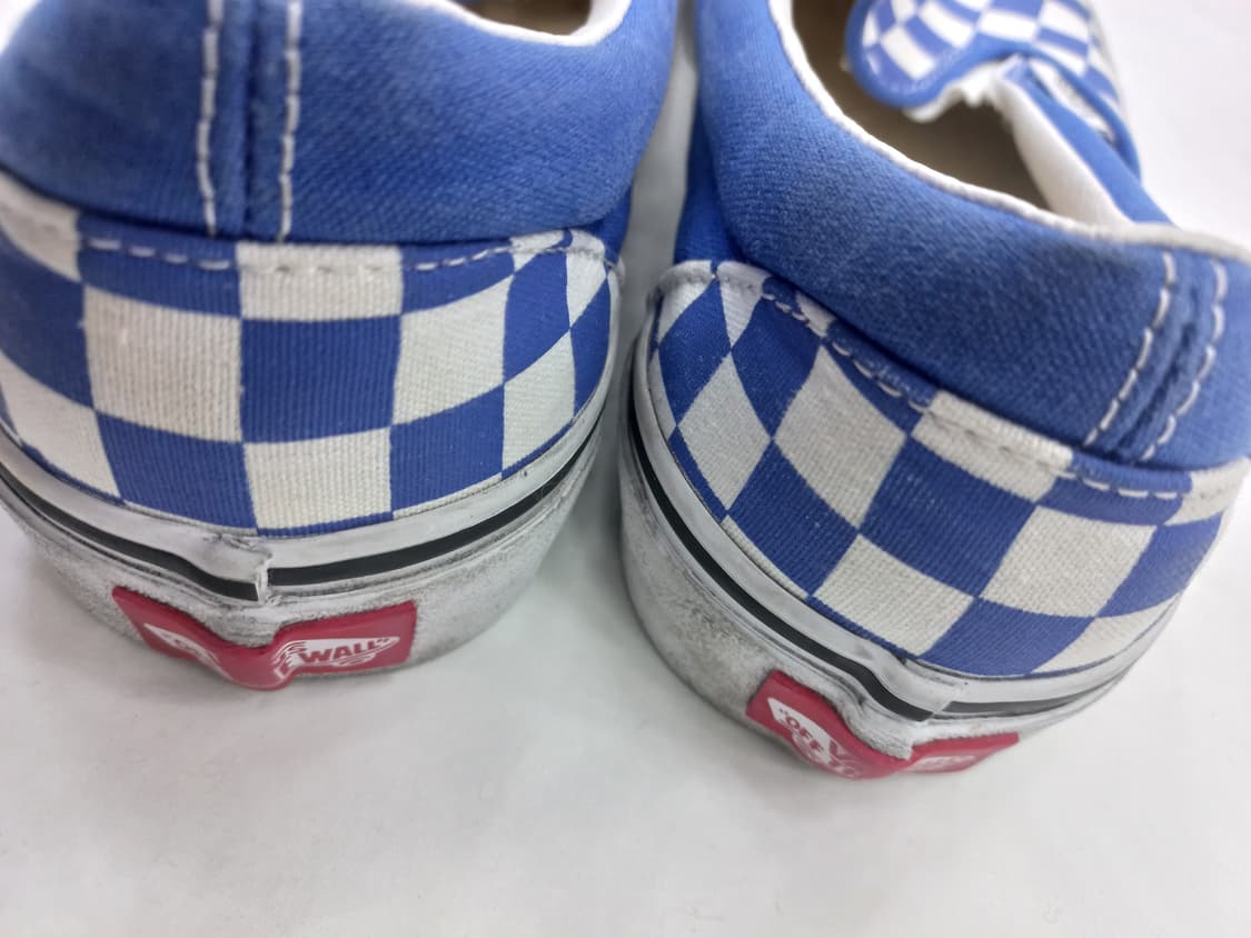 반스 블루 체크 슬립온 265mm 상품이미지4