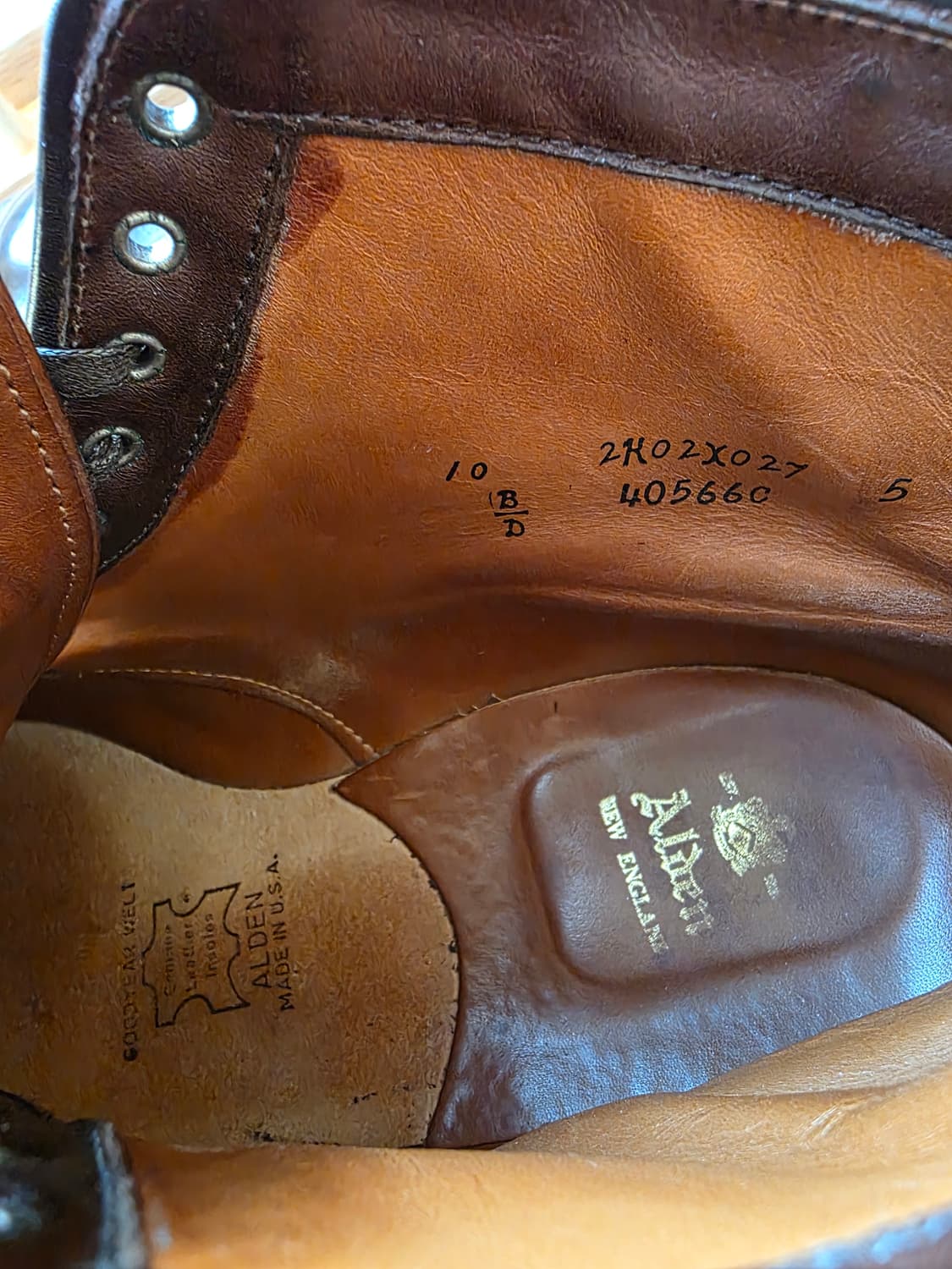 알든 인디부츠 코도반 시거색상 10D 팝니다 상품이미지2