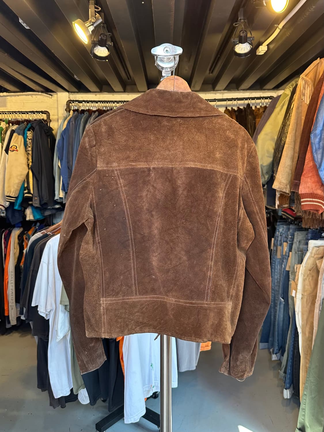 헤비 리얼레더 스웨이드 자켓 우먼스 상품이미지2