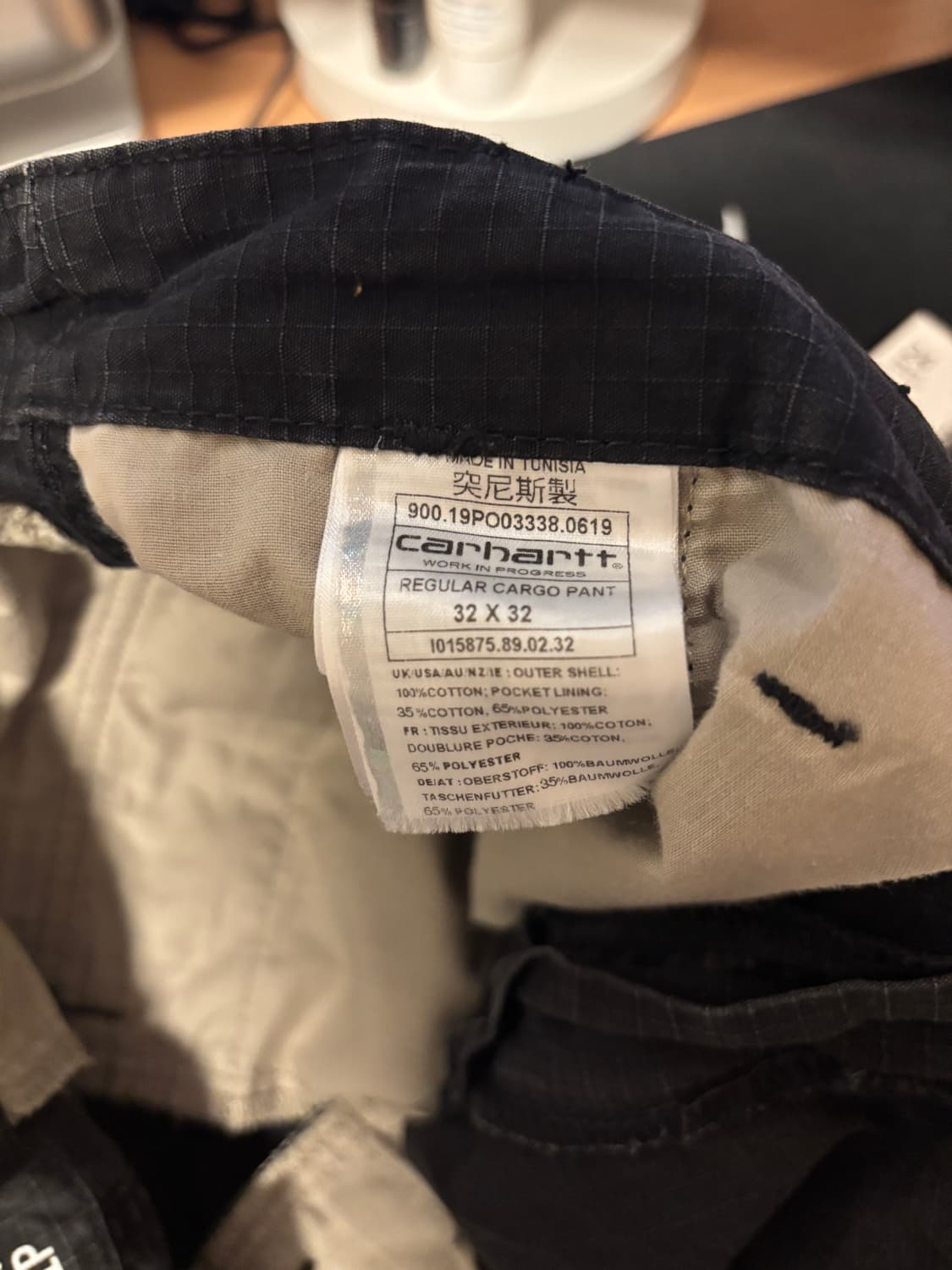 칼하트 레귤러 카코팬츠 블랙 (황금사이즈)32x32 상품이미지4