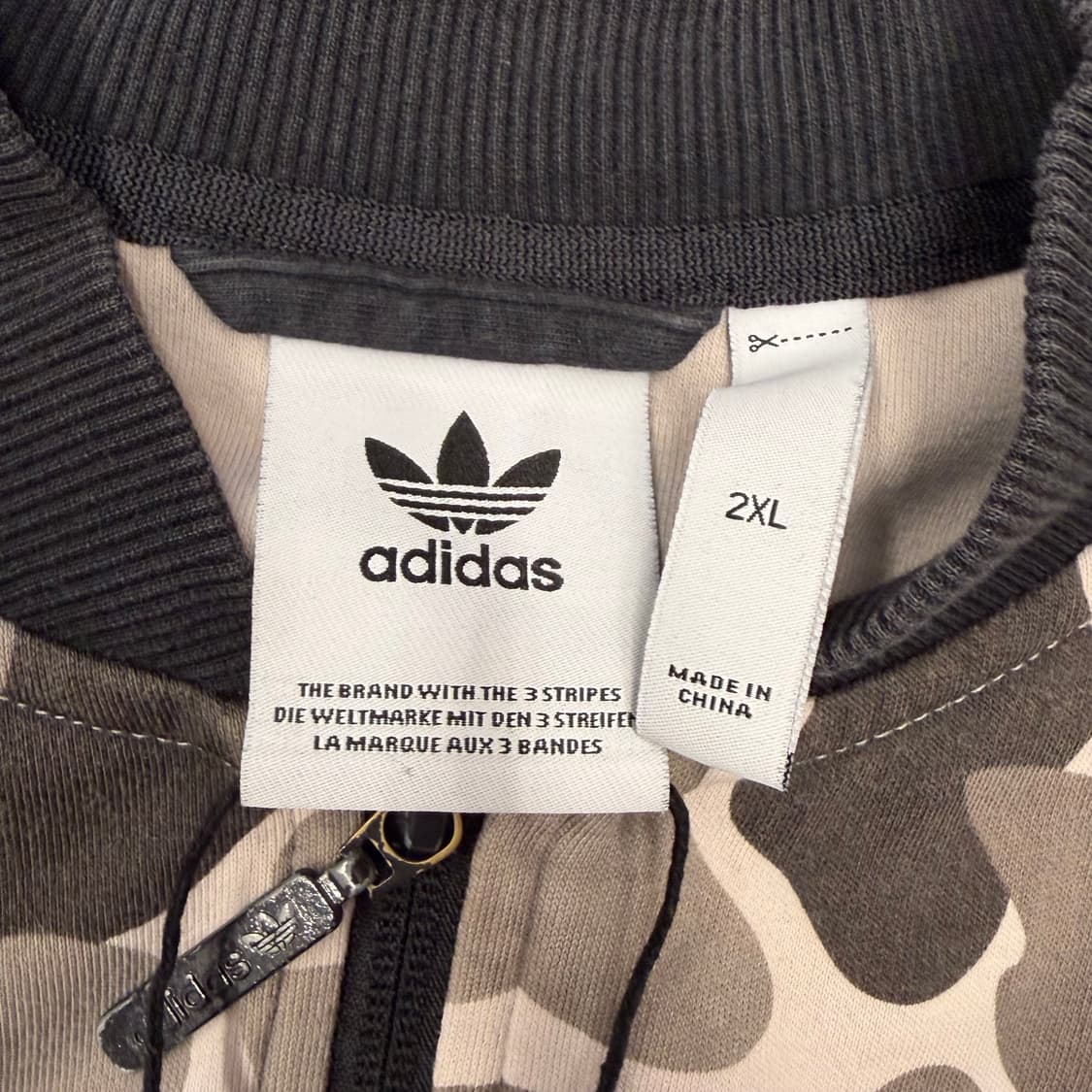 아디다스 블랙 카모 트랙탑 져지 2XL 상품이미지7