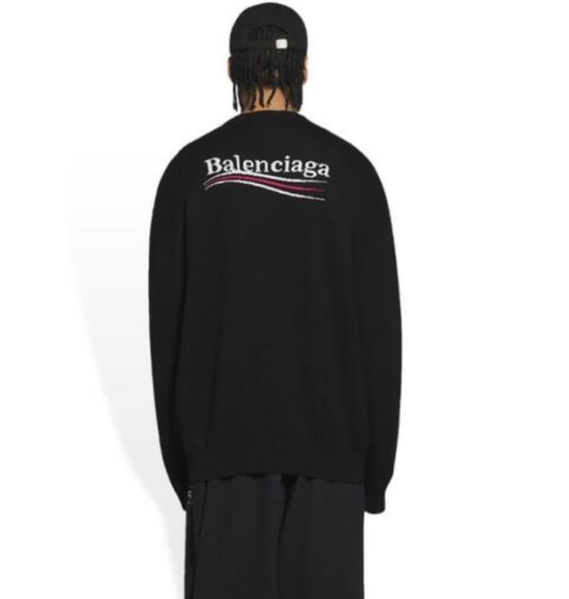 발렌시아가 22FW 웨이브로고 니트 새상품 상품이미지2