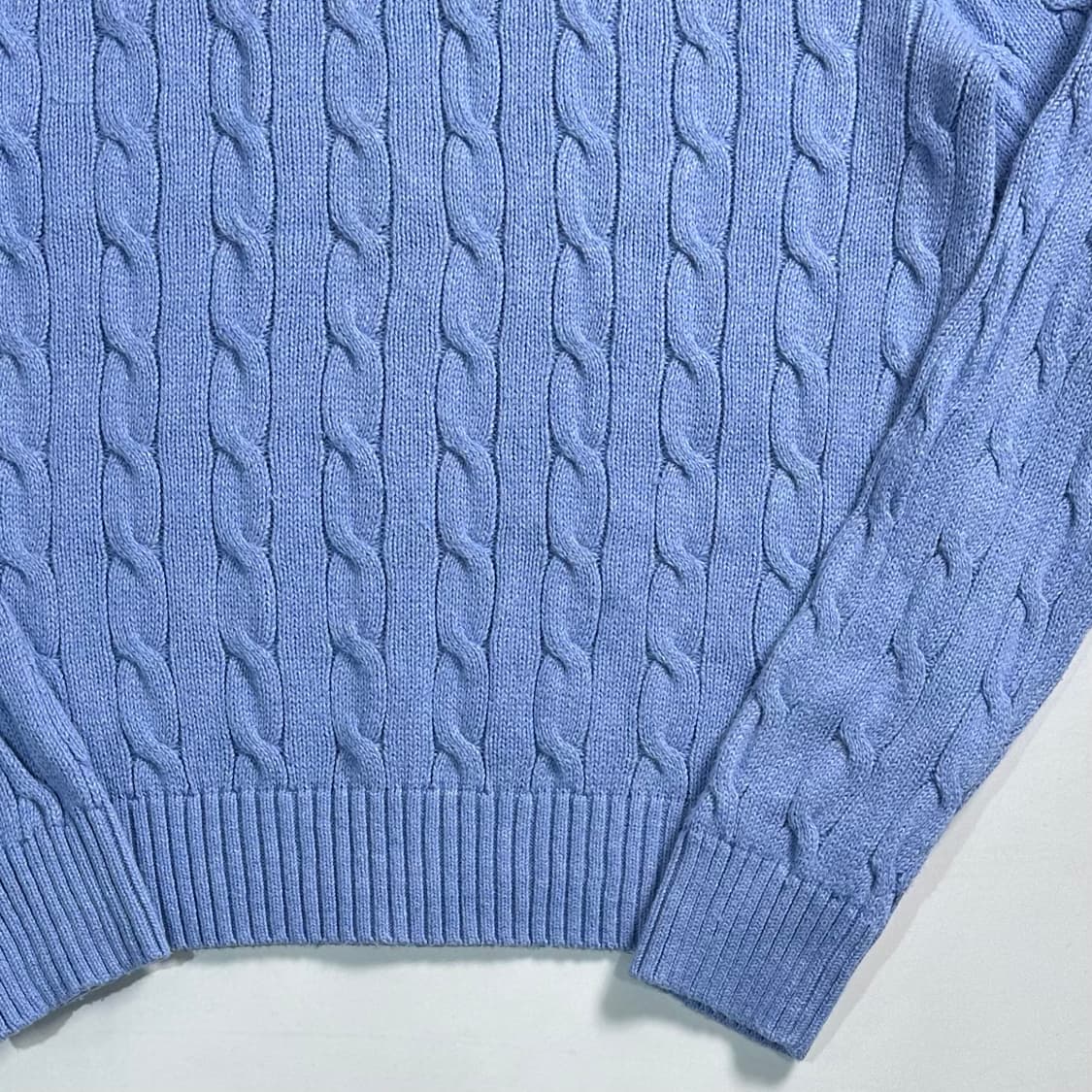 폴로 랄프로렌 스카이블루 케이블 니트 상품이미지4