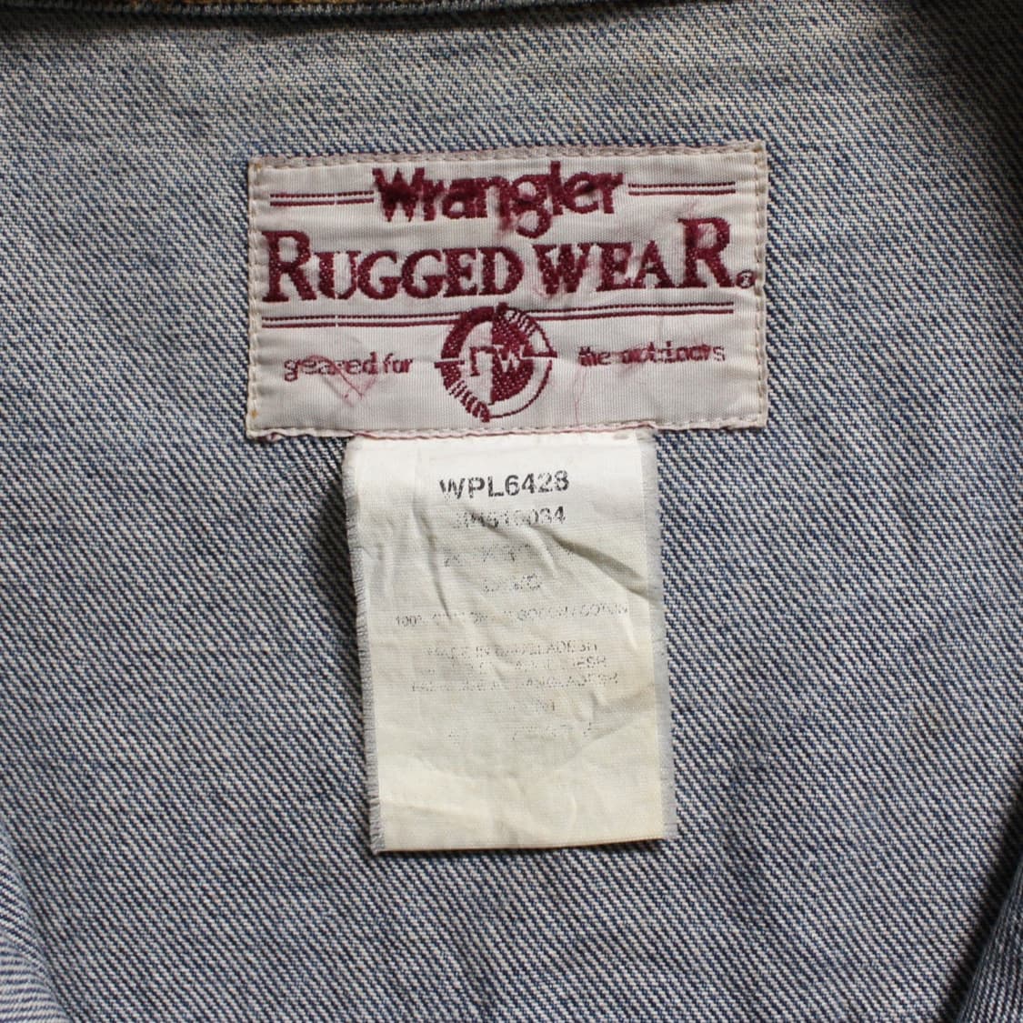 90’s Wrangler 랭글러 워싱 데님 자켓 L018 상품이미지6