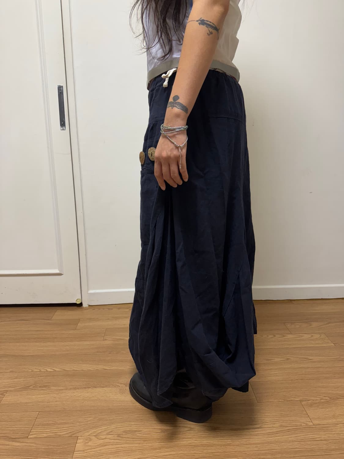 Vintage Button Ballon Skirt 상품이미지6