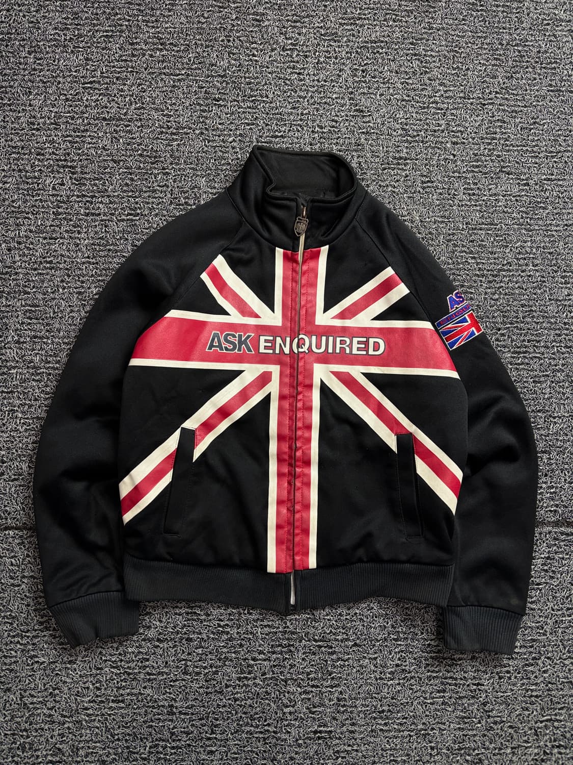 ASK Y2K 빈티지 유니온 잭 빅로고 크롭 자켓 2145 상품이미지2