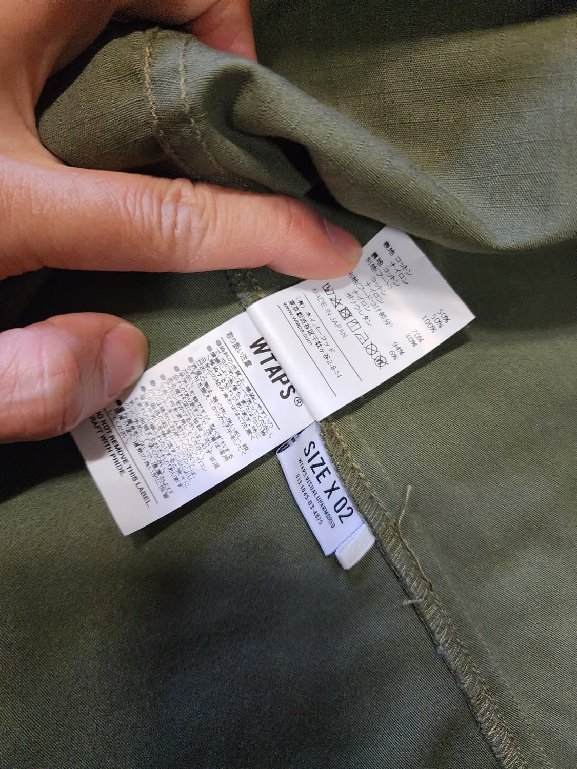 더블탭스 야상 M65 필드 자켓 카키  2사이즈  상품이미지2