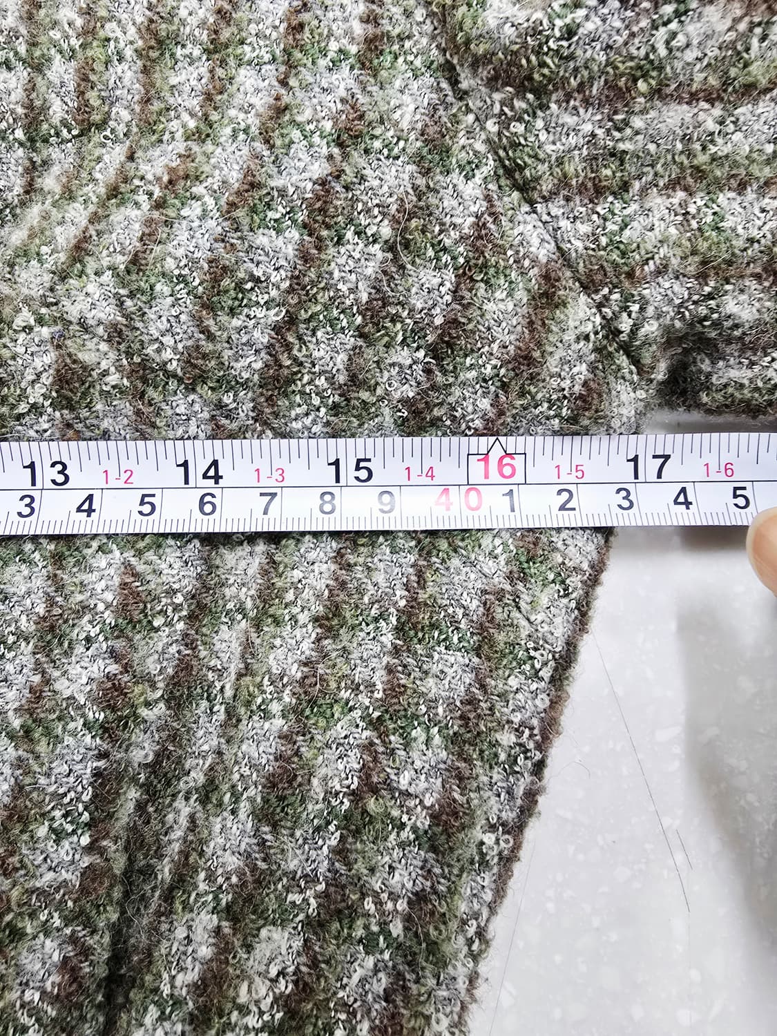 신장경 트위드 체크 패턴 여성 자켓 상품이미지8