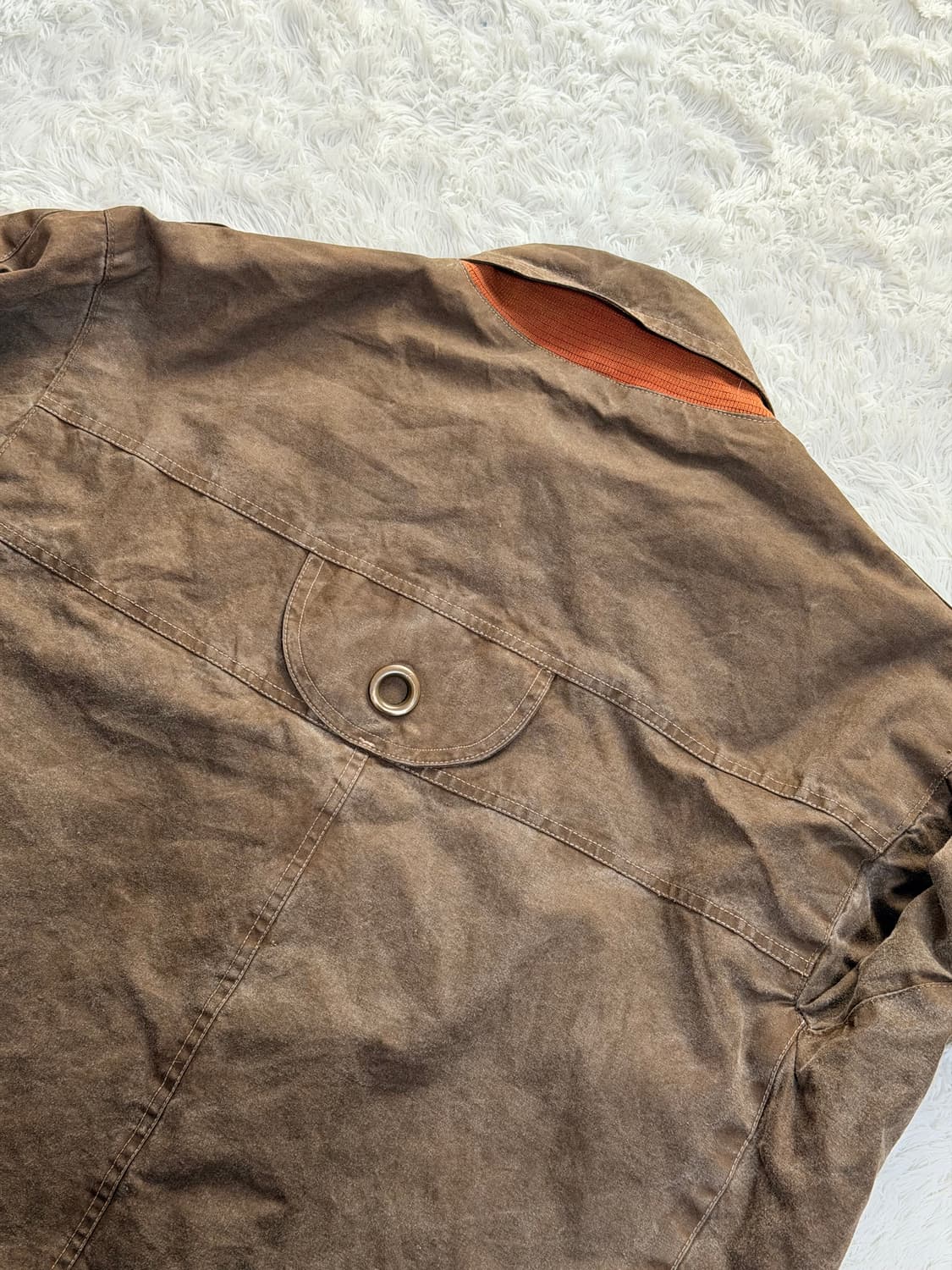 일본 빈티지 워크웨어 재킷 / 유니크 그래픽 안감 상품이미지7