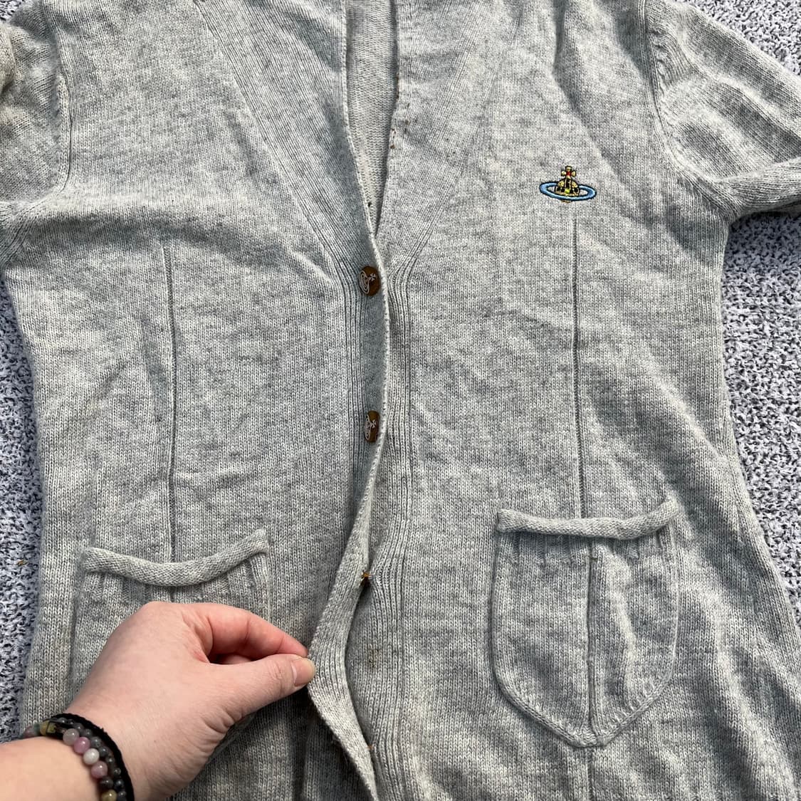 실측확인 빈티지 여성 니트 가디건 0408M 상품이미지5