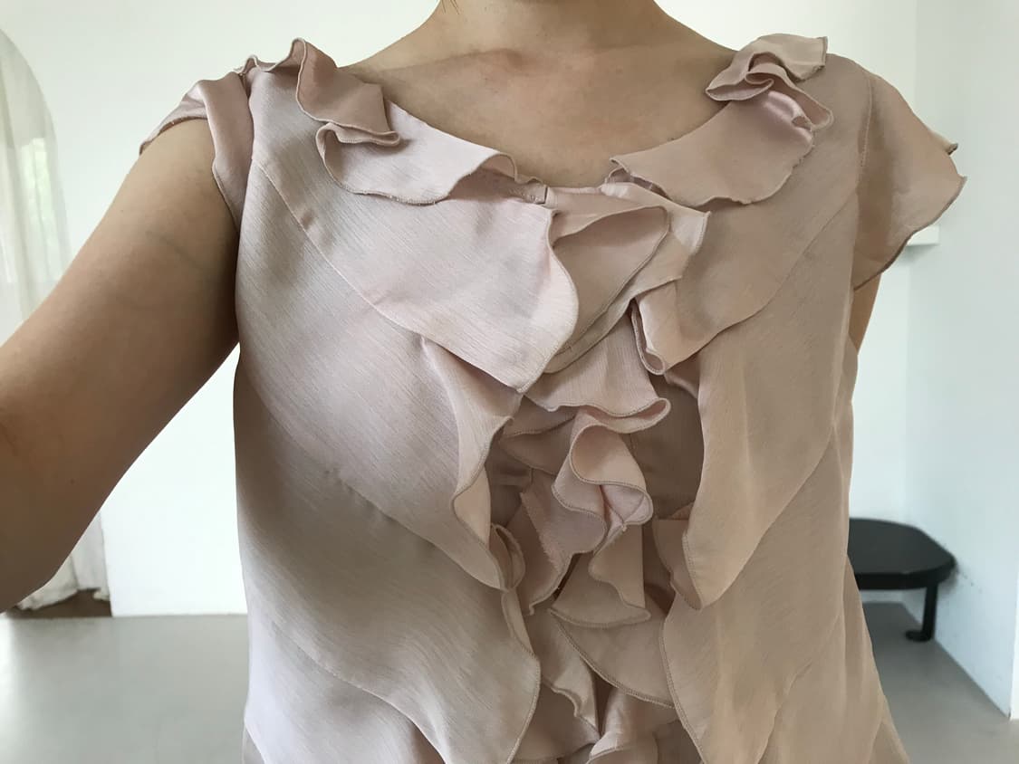 vintage frill blouse 상품이미지5