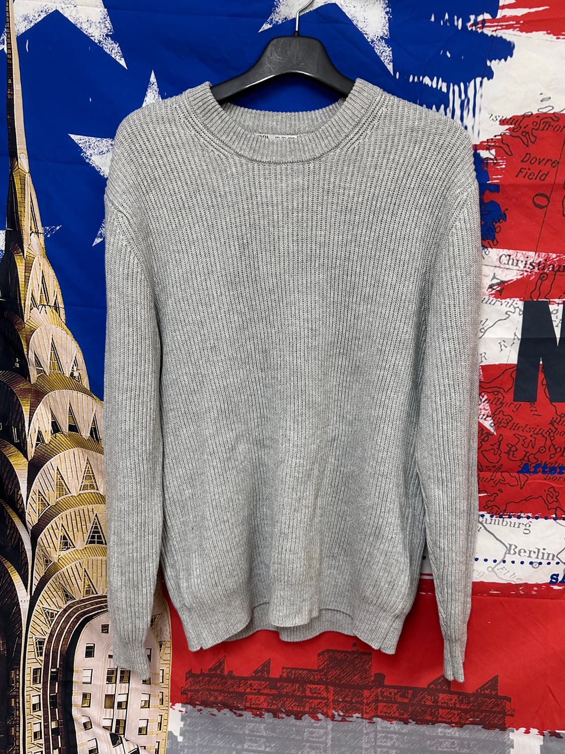 s급 ZARA 자라 오버핏 그레이니트 XL105 상품이미지1