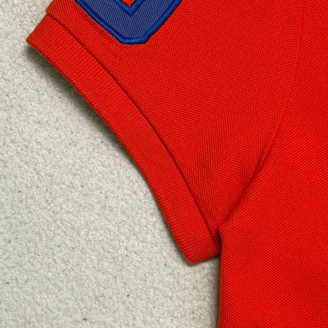 폴로 랄프로렌 빅포니 스키니핏 PK 카라 티셔츠 레드 S 상품이미지3