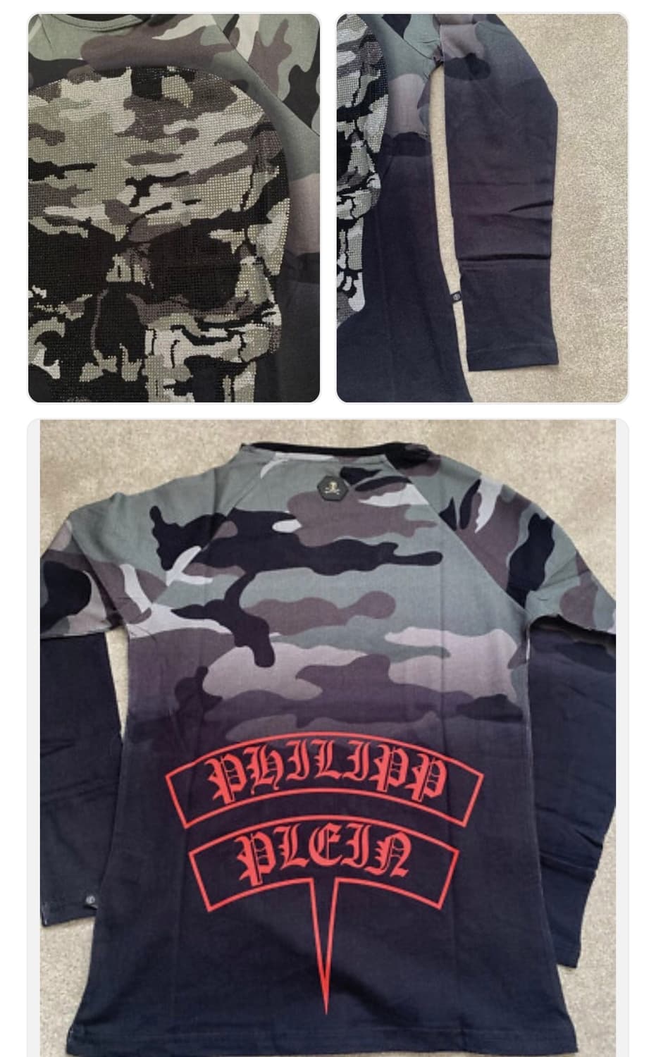 Philipp plein camo long sleeve 상품이미지3