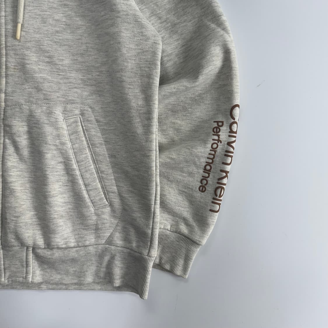Calvin Klein 켈빈클라인 사이드로고 멜란지 후드집업 상품이미지5