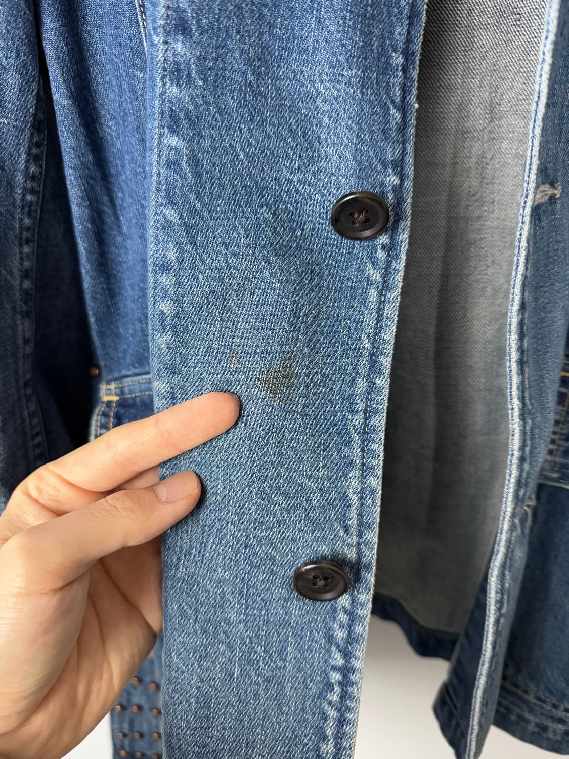 캐피탈 데님 벨티드 초어 자켓 상품이미지8