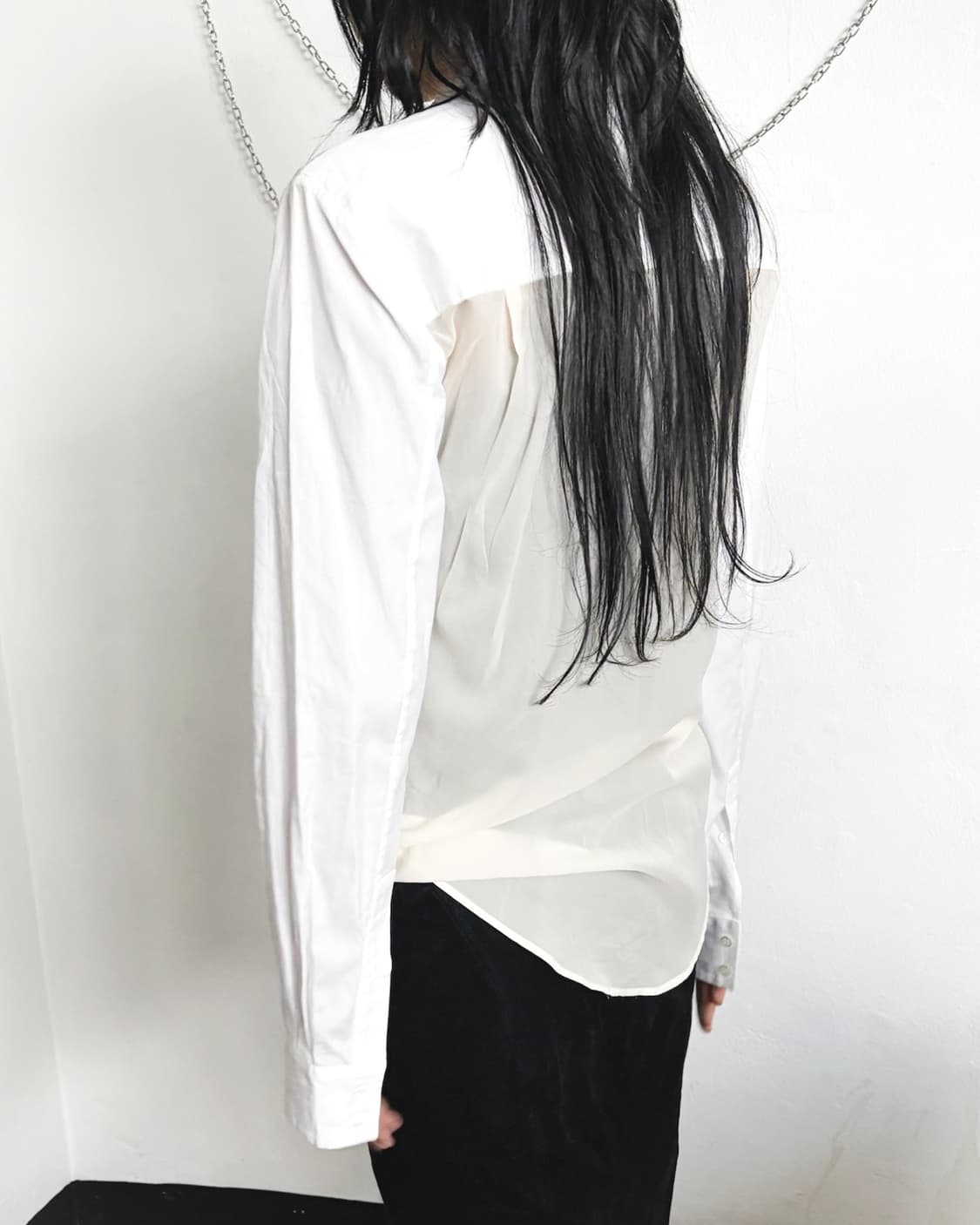 후세인 살라얀 백 시스루 셔츠 상품이미지4