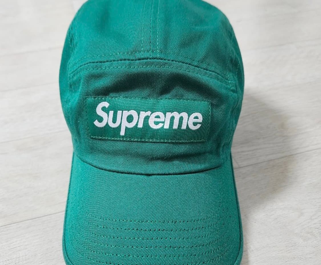 슈프림 캠프캡 박스로고 그린 상품이미지2