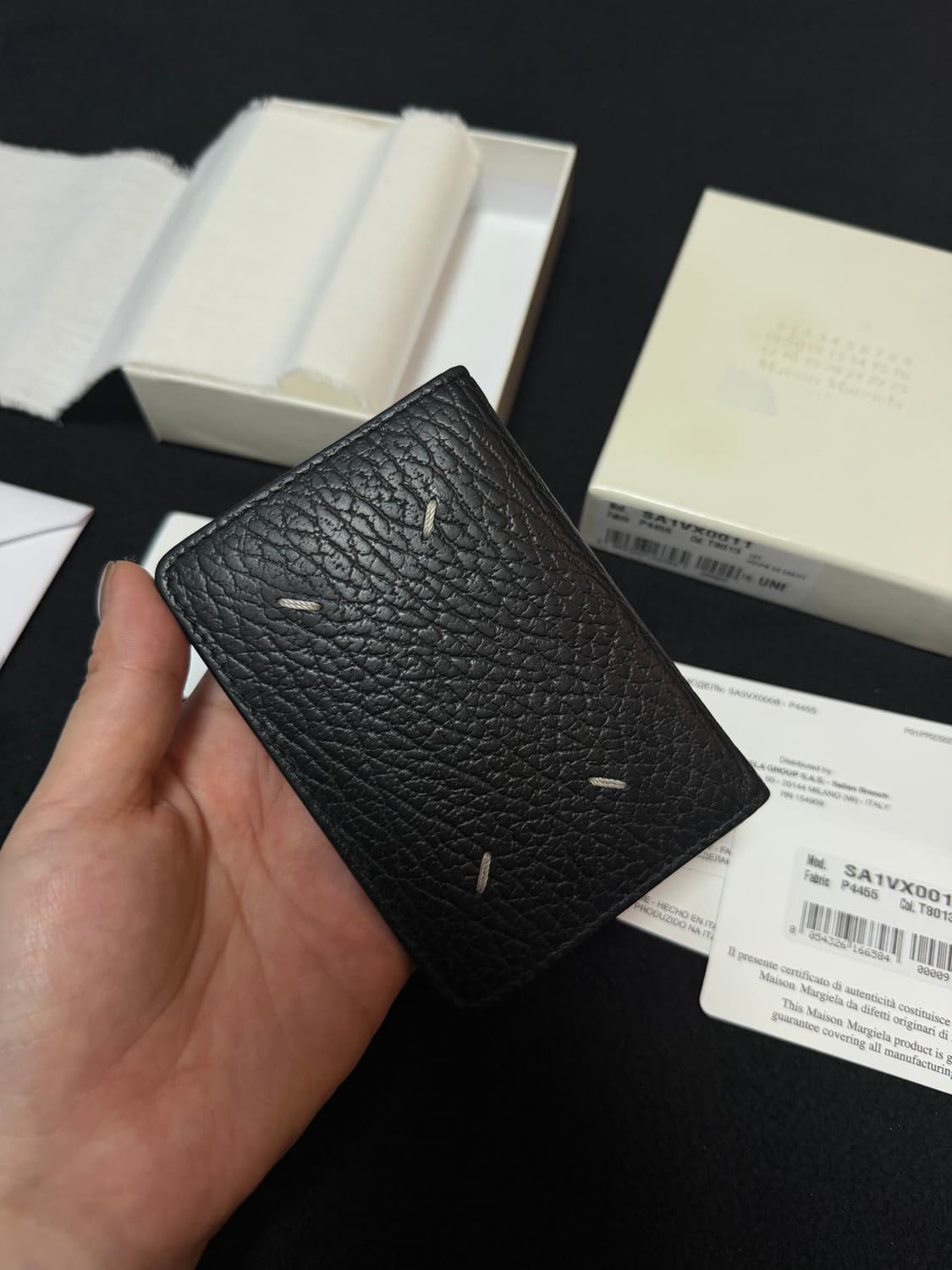 마르지엘라 가죽 카드 지갑 풀박스 상품이미지5