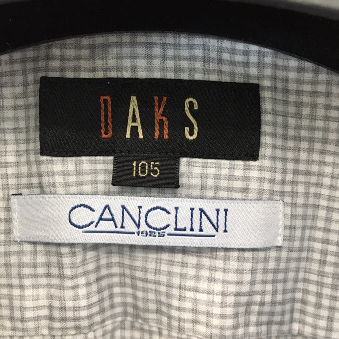 닥스 이태리 CANCLINI 원단 자수로고 셔츠 105  상품이미지5