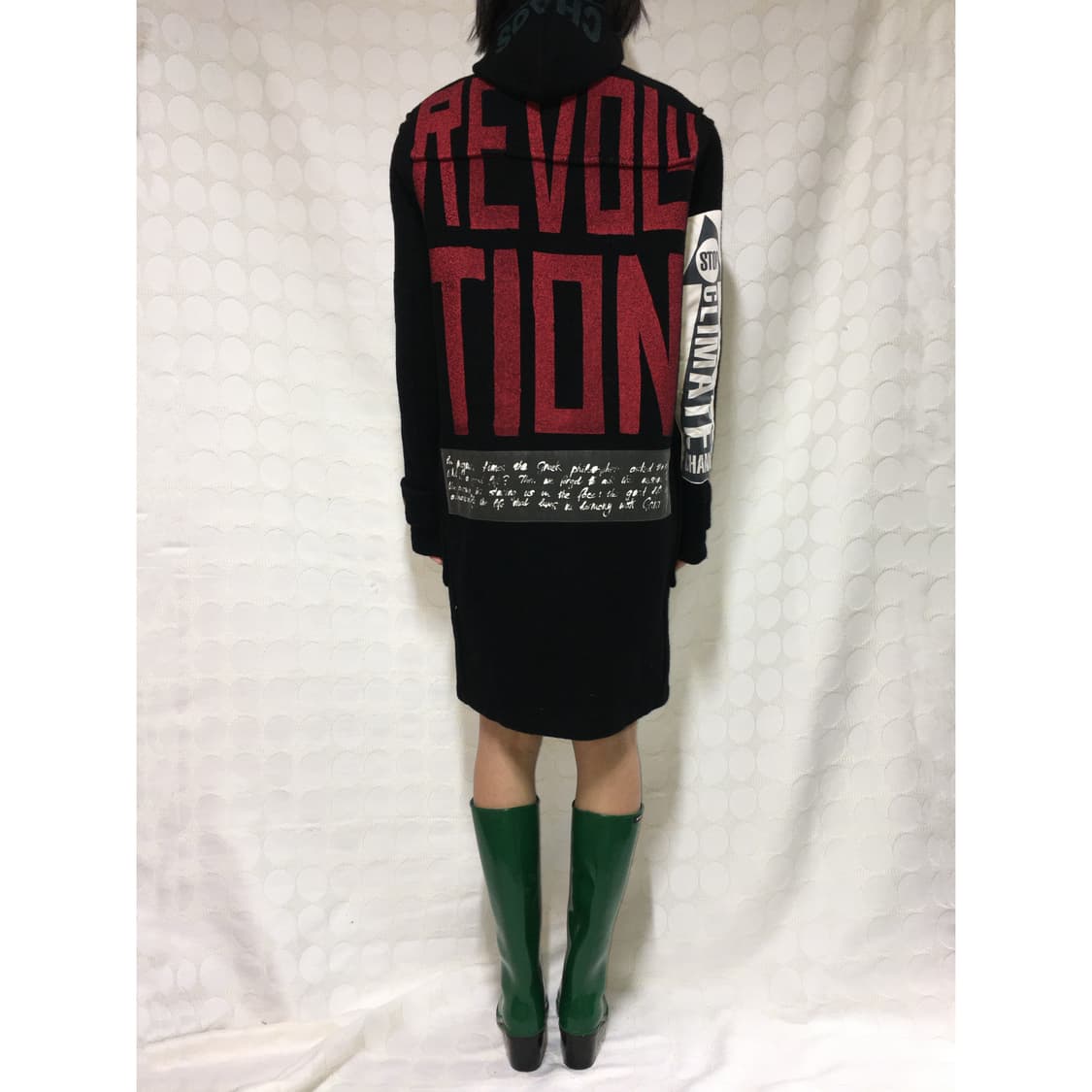 vivienne westwood chaos슬로건 울 코트 상품이미지3