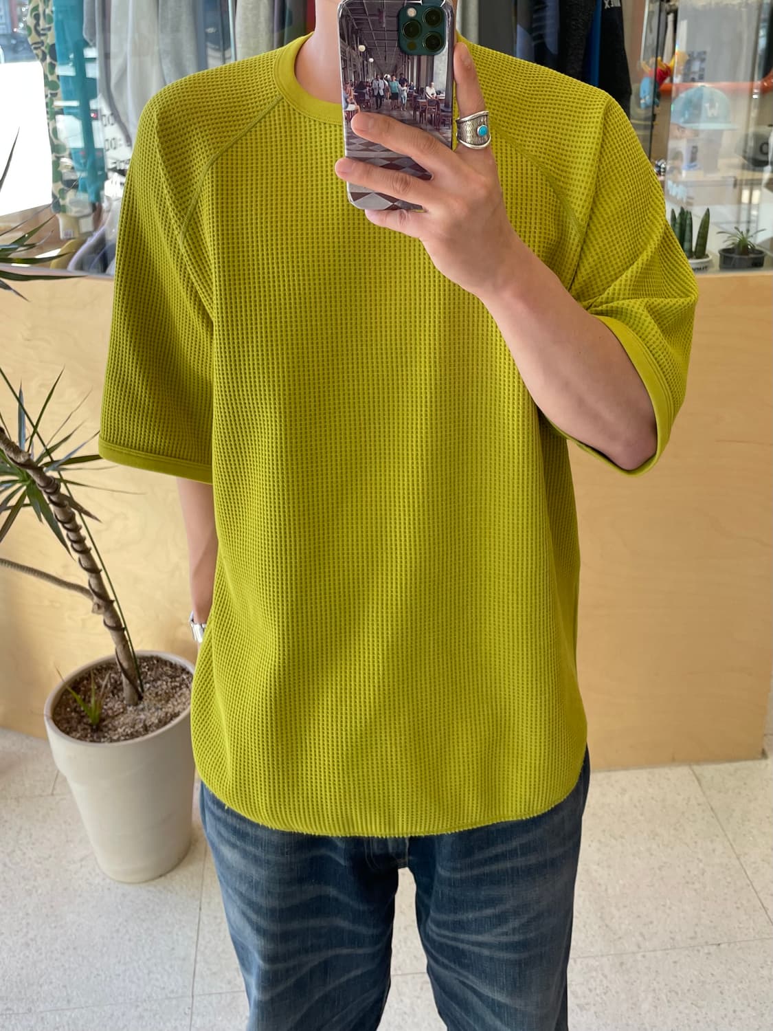 골드윈 오버핏 와플 티셔츠 (4) 상품이미지6