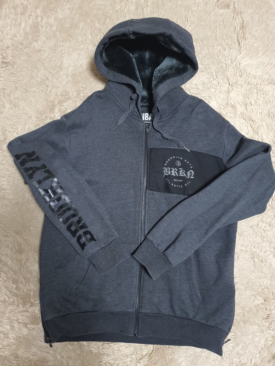 NBA  보아털 후드 집업  사이즈 105 상품이미지1