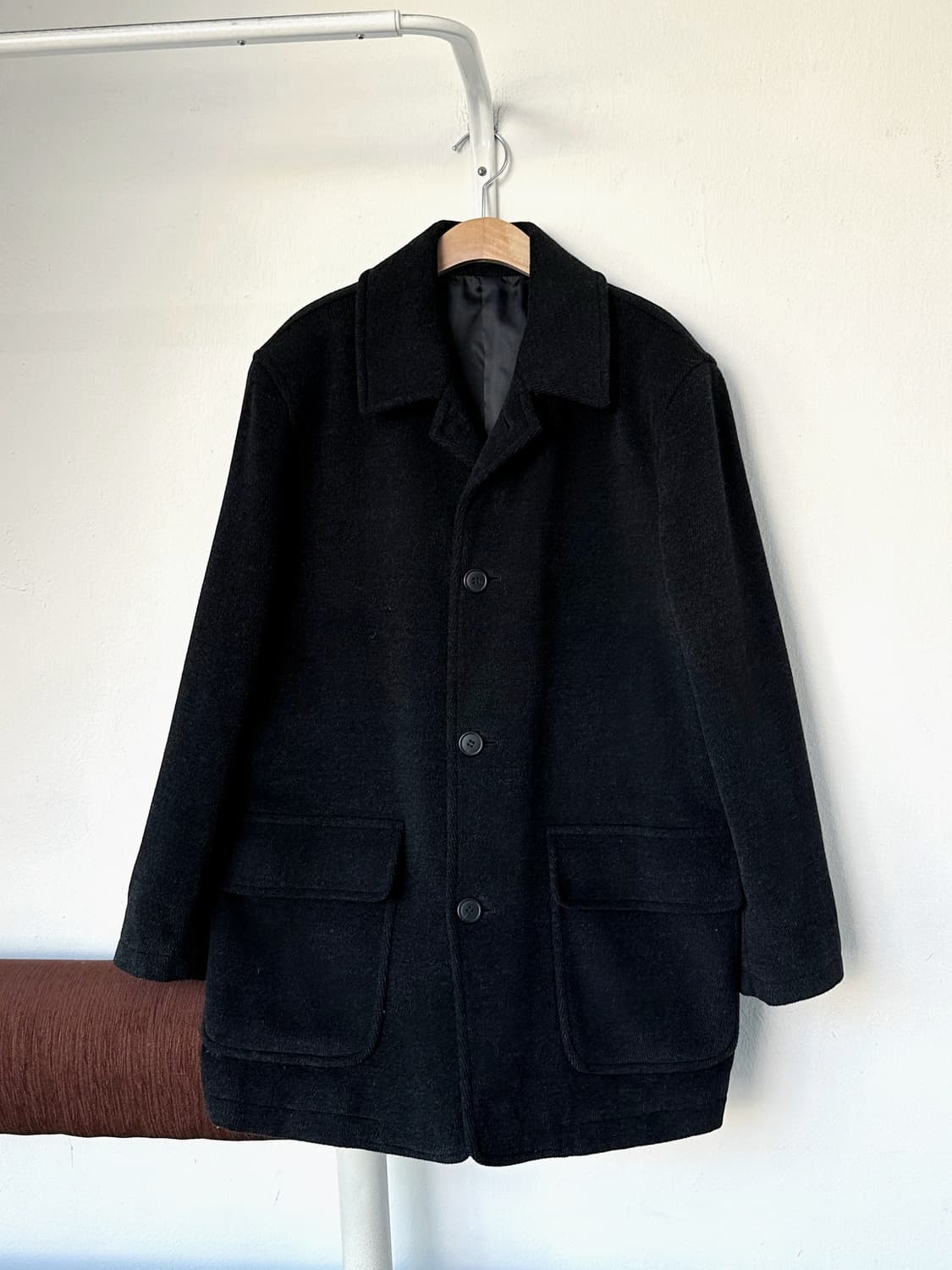 Brushed wool design single coat 상품이미지8