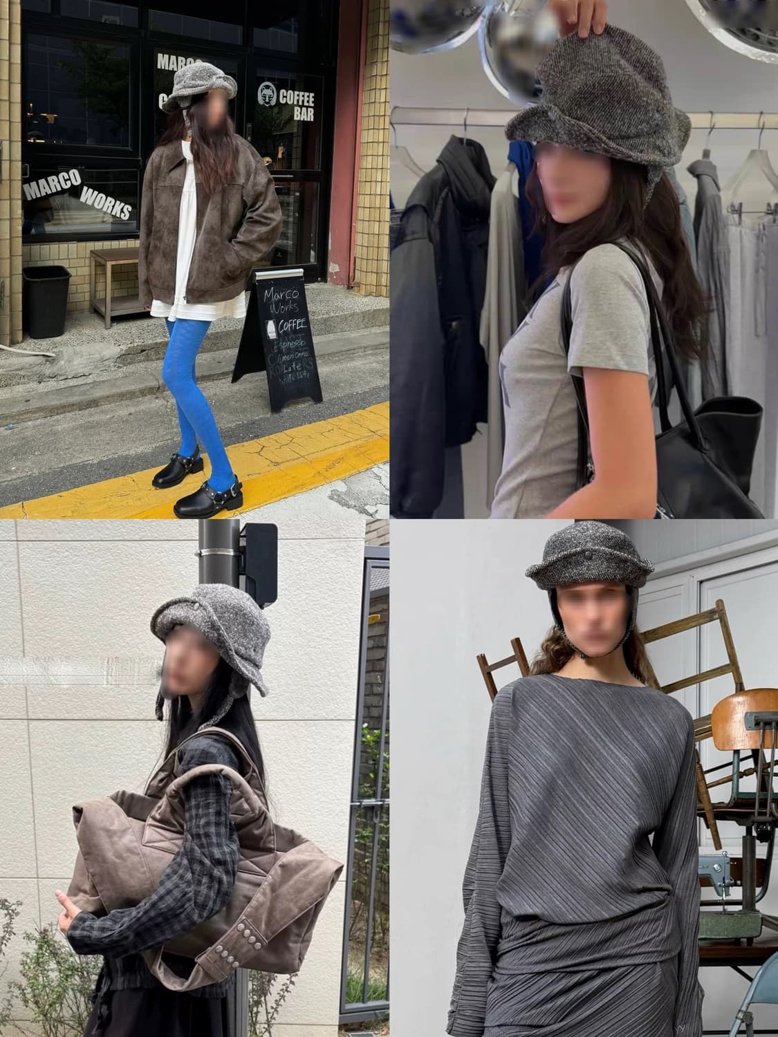 블랙 오픈와이와이 이어플랩 이어프랩 캡 버킷햇 벙거지모자  상품이미지4