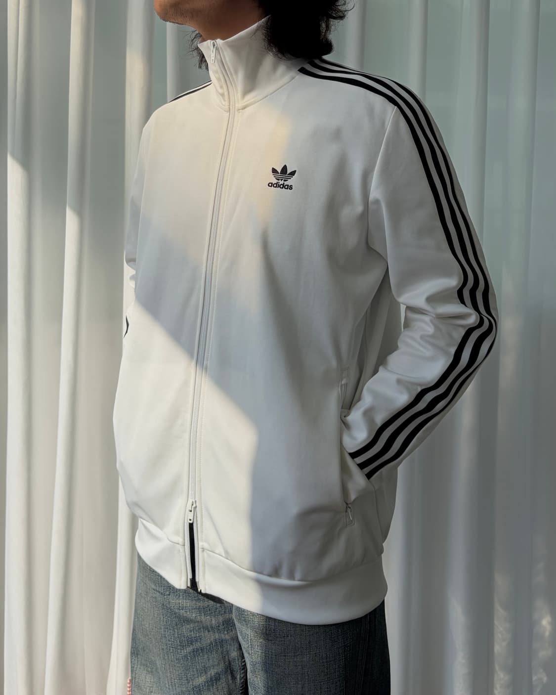 (새상품)[XL]아디다스 베켄바우어 화이트 트랙탑 져지 상품이미지4