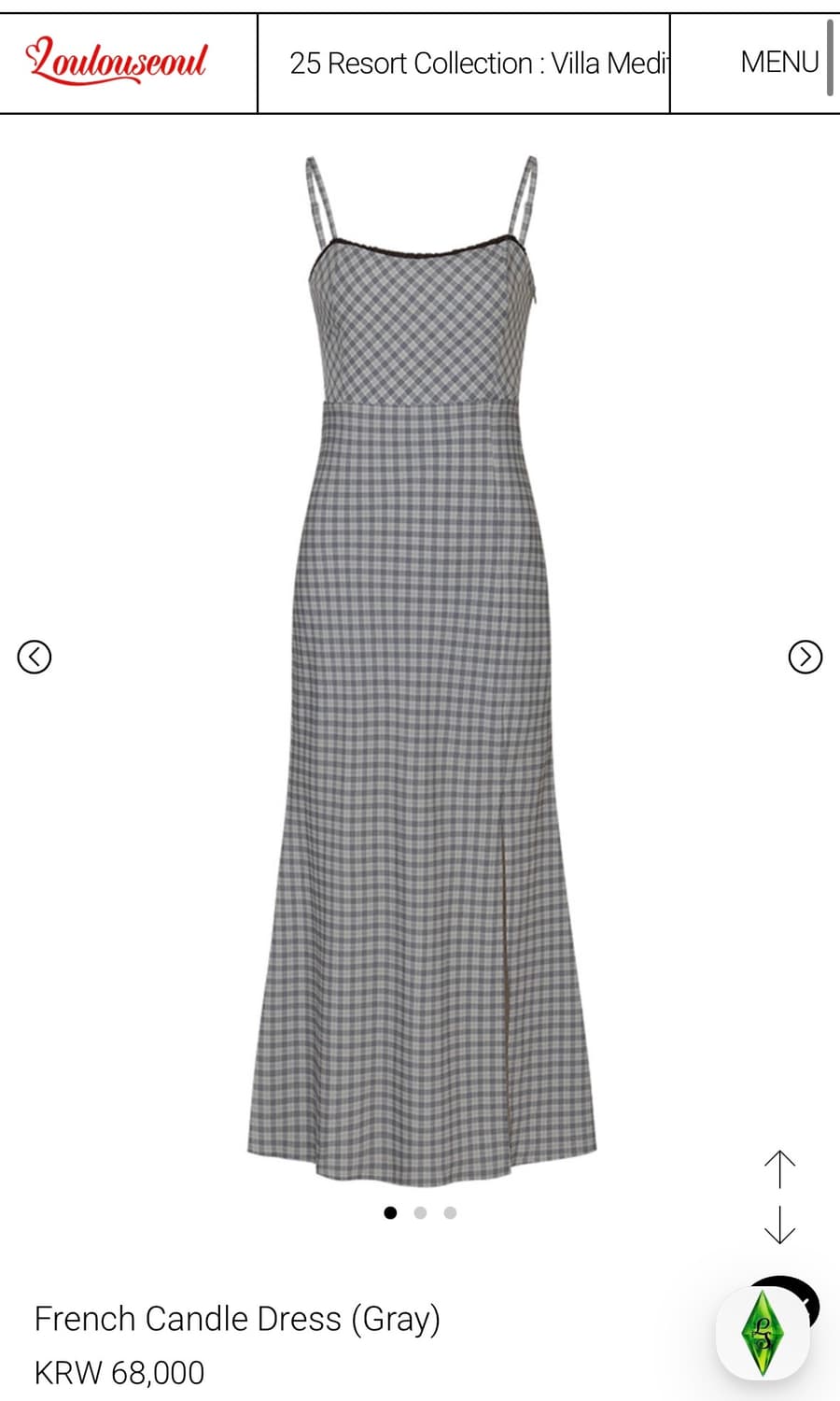 루루서울 French Candle Dress (Gray) 상품이미지1