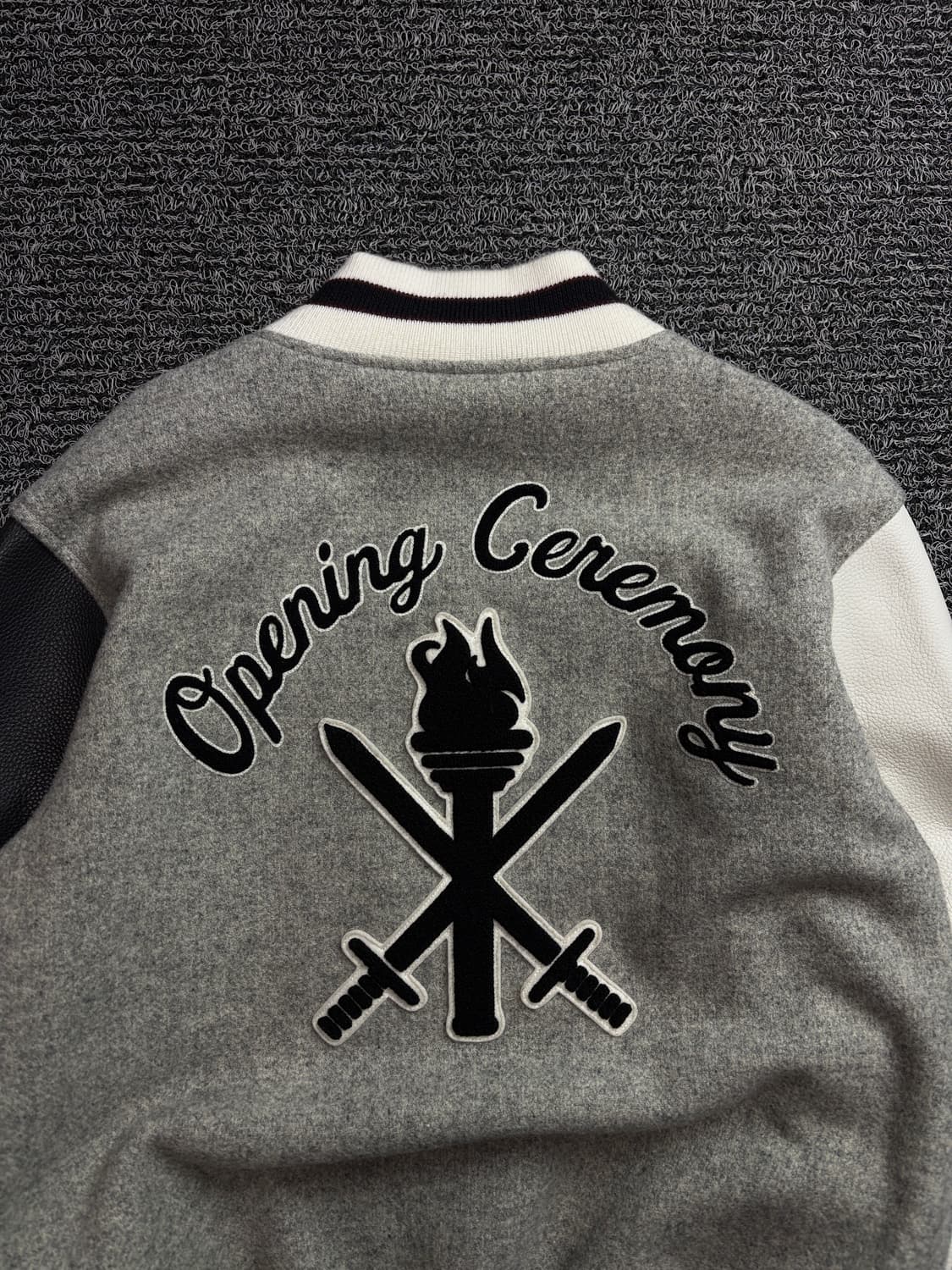 오프닝 세레모니 울바디 소가죽 바시티 자켓 2184 상품이미지1