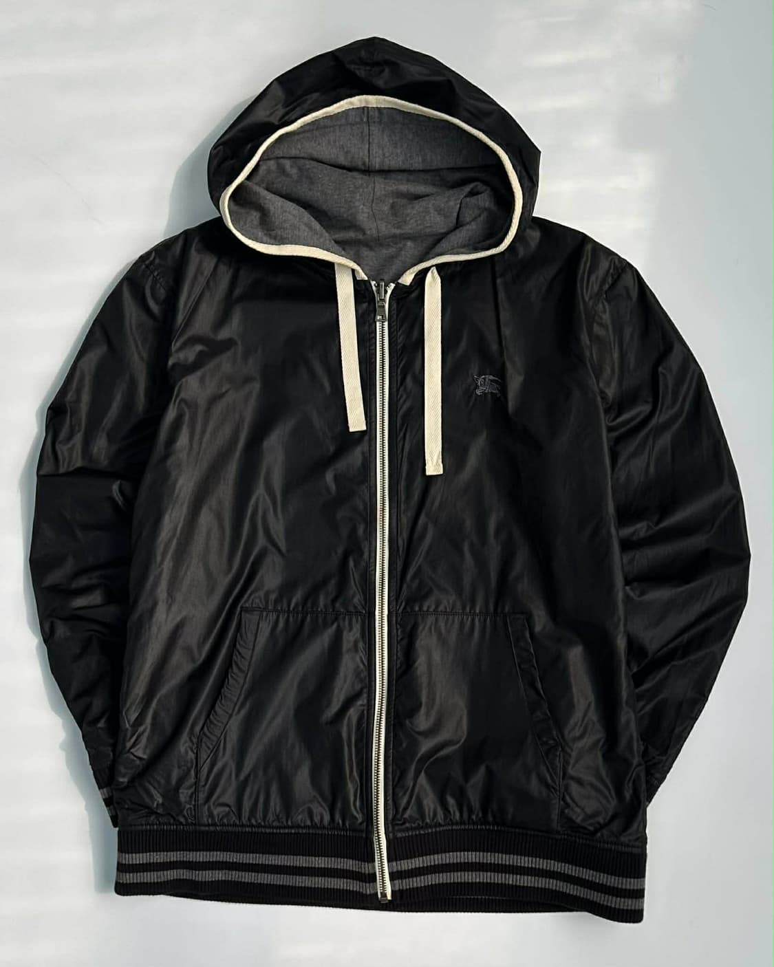 [3] 버버리 블랙 라벨 양면 리버서블 나일론 코튼 자켓 후드집업 상품이미지1